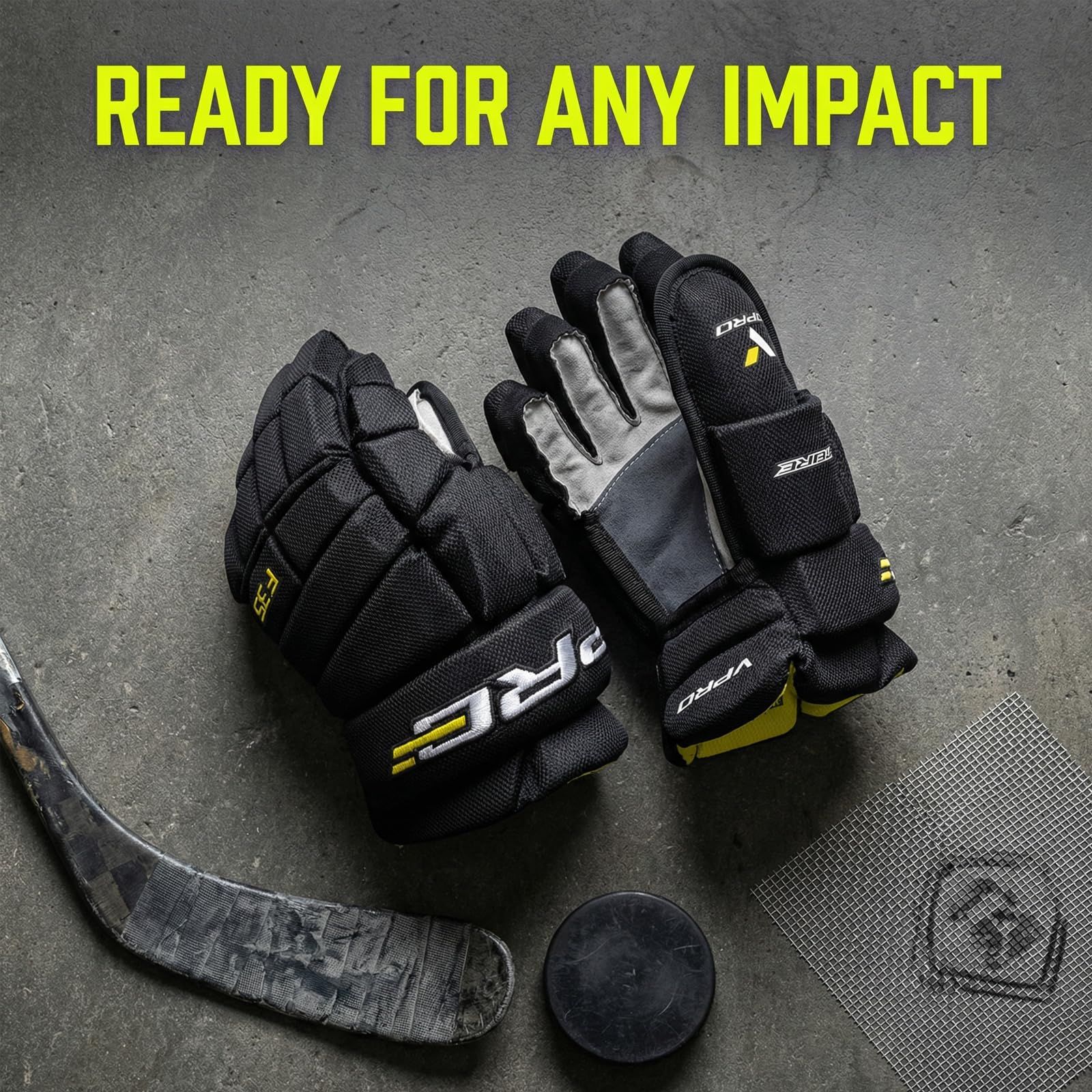 VPRO Un gant de hockey sur la glace, des gants de protection pour protéger contre les gants de séparation et la protection contre les gants de séparation sont le meilleur choix pour tous les athlètes