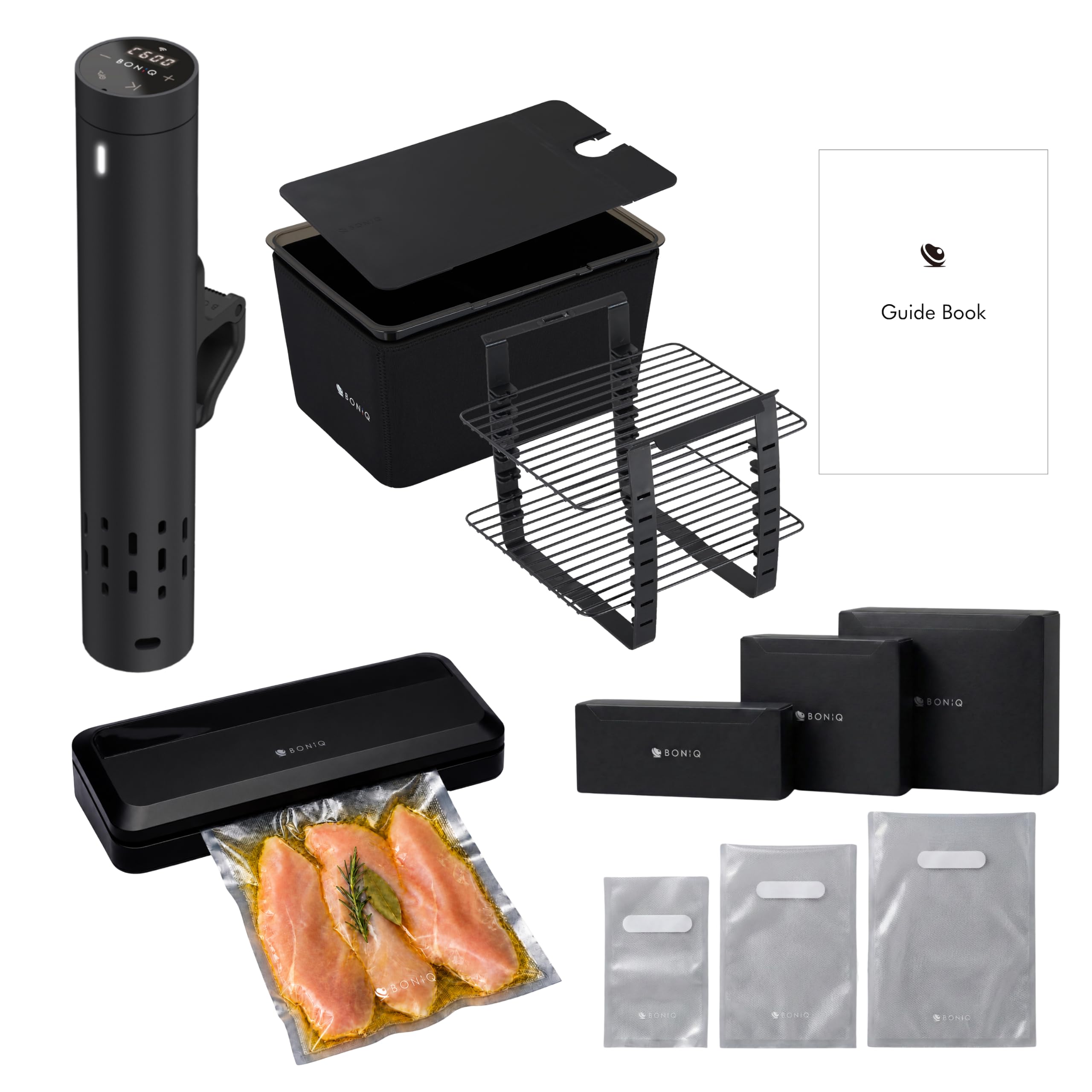 真空パック機 汁物対応 真空機【BONIQ】 Amazon.co.jp: BONIQ 3.0 SaveYourFoodSet 日本メーカー 低温調理器