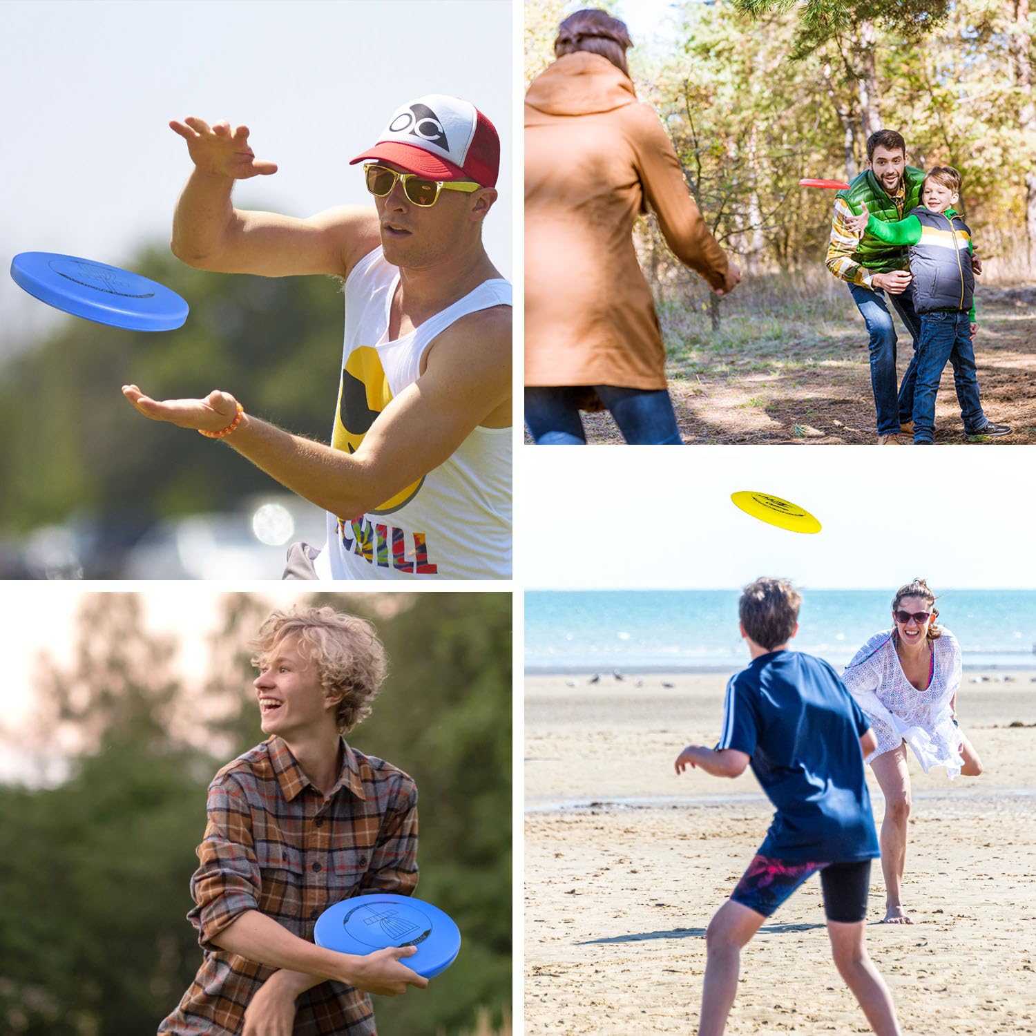 Ensemble de 6 disques de disc golf, set de disc golf professionnel, putter, mid-range, driver, disque de disc golf de taille régulière pour adultes et enfants Naissgo Ensemble de 6 disques de