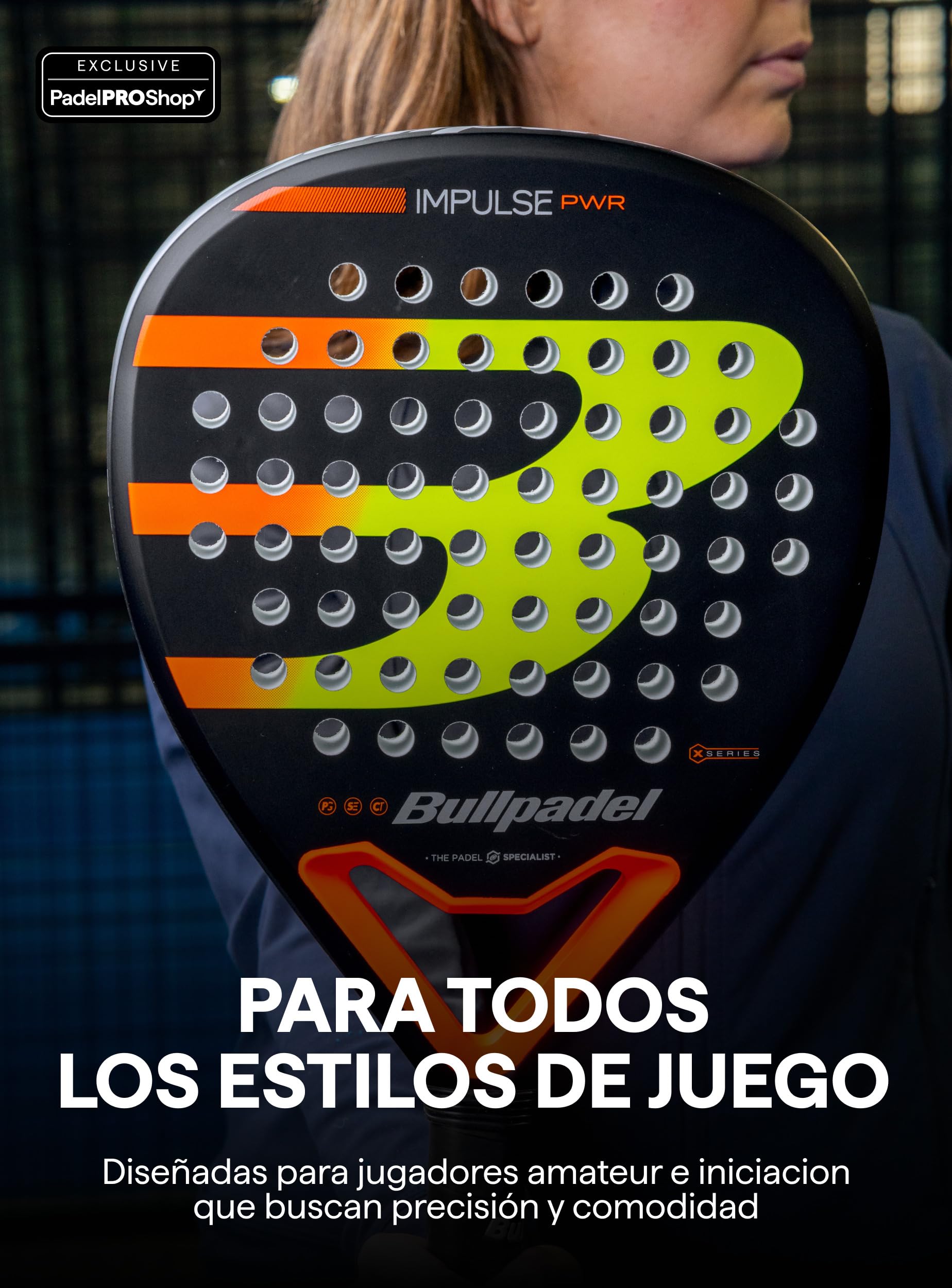Bullpadel Impulse PWR 2026 Pala de Pádel Potencia Diamante Balance Alto SoftEva Polyglass