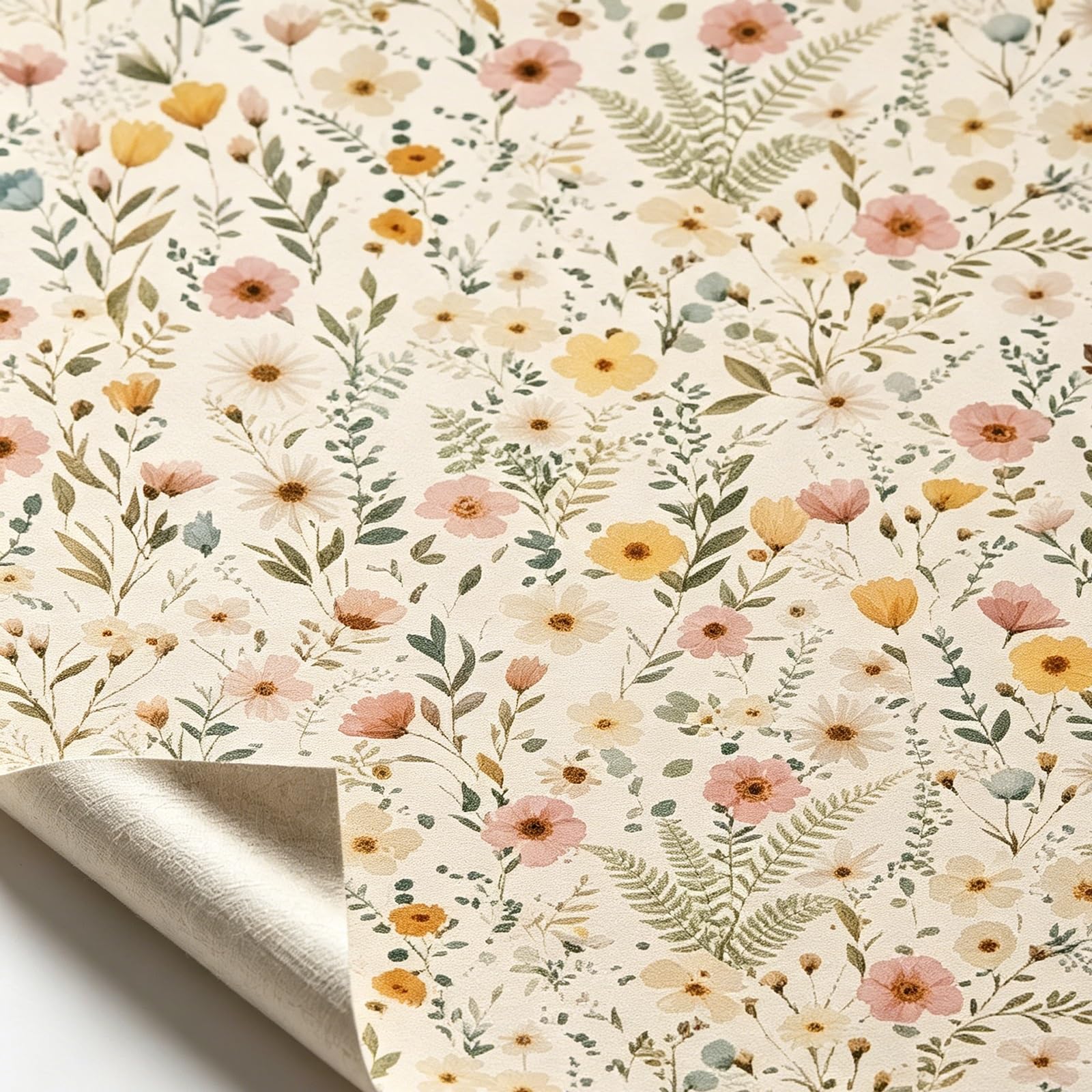 Zynqra S Floral Peel And Tick Wallpaper,Removable Elf Adhesive,For Bedroom Walls(,L500cm/196.9In*W44cm/17.3In)