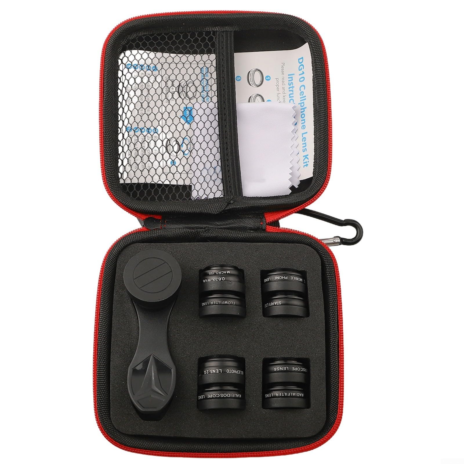 Set di lenti professionali per telefoni cellulari, con teleobiettivo grandangolare Fisheye e filtro a stella