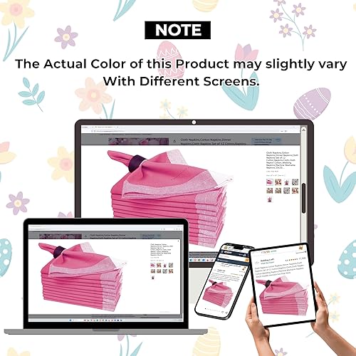 Miniatura 198 de Servilletas de lino y algodón de 18 x 18 pulgadas natural con vainica, servilletas de boda, servilletas de cóctel, servilletas de tela, servilletas