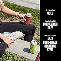 Vista 2 de S'well Enfriador de bebidas de acero inoxidable, se adapta a latas y botellas de 12 onzas, punto de partido, recipiente aislado al vacío de triple