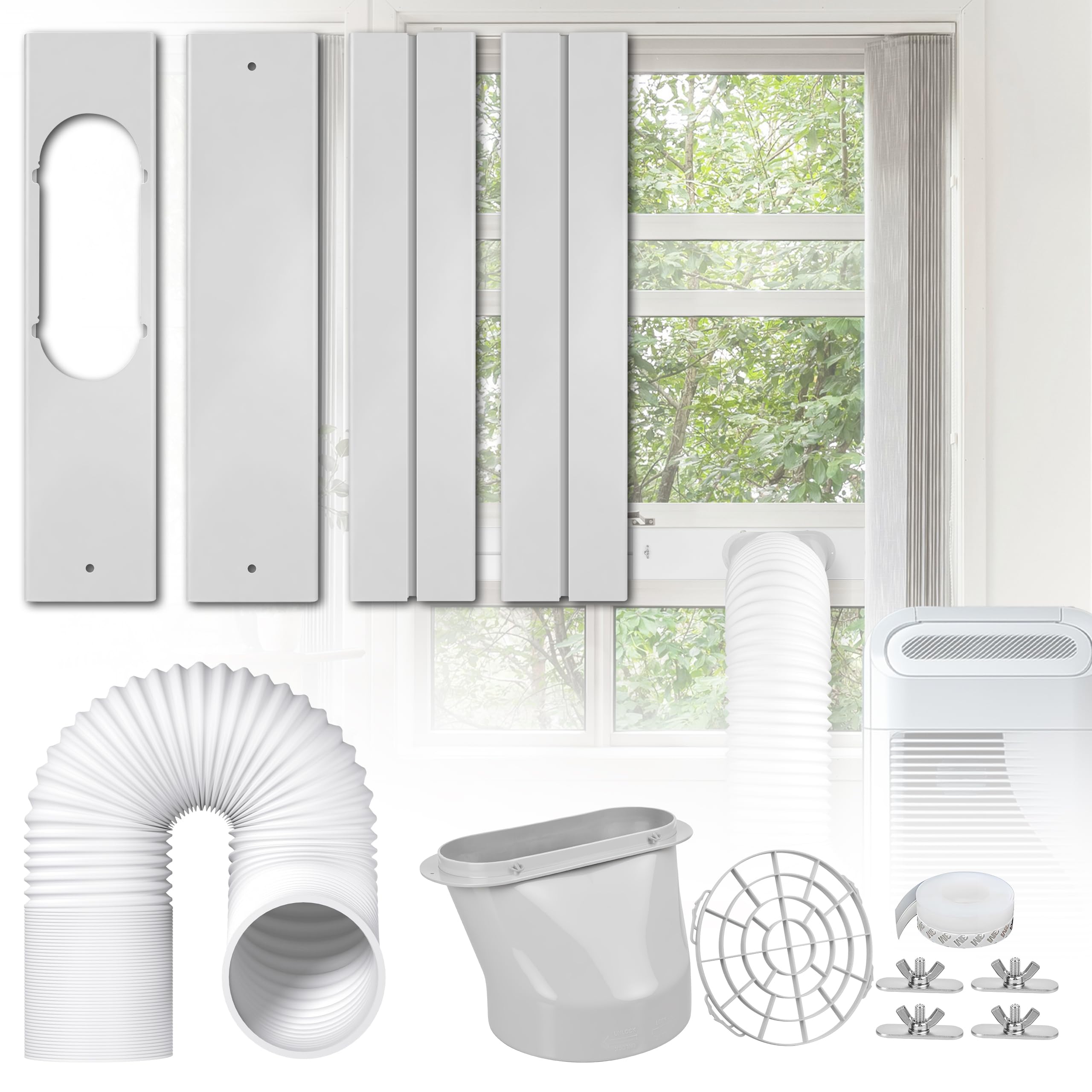 Photo 1 of Portable Air Conditioner Window Kit - Universal AC Seal Vent Kit