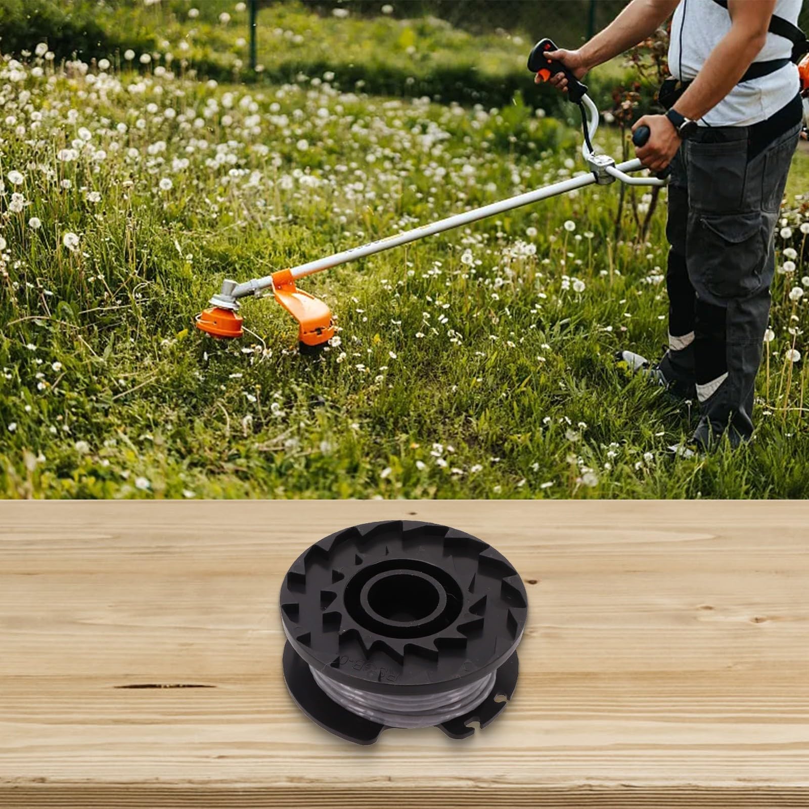 Bobine de Rechange pour Fil de débroussailleuse, Bobine de Fil for Grizzly Tools Art 2420 Lion Set