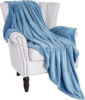 Exclusivo Mezcla - Manta de felpa y franela aterciopelada para cama (tamaño grande), en varios tamaños y colores
