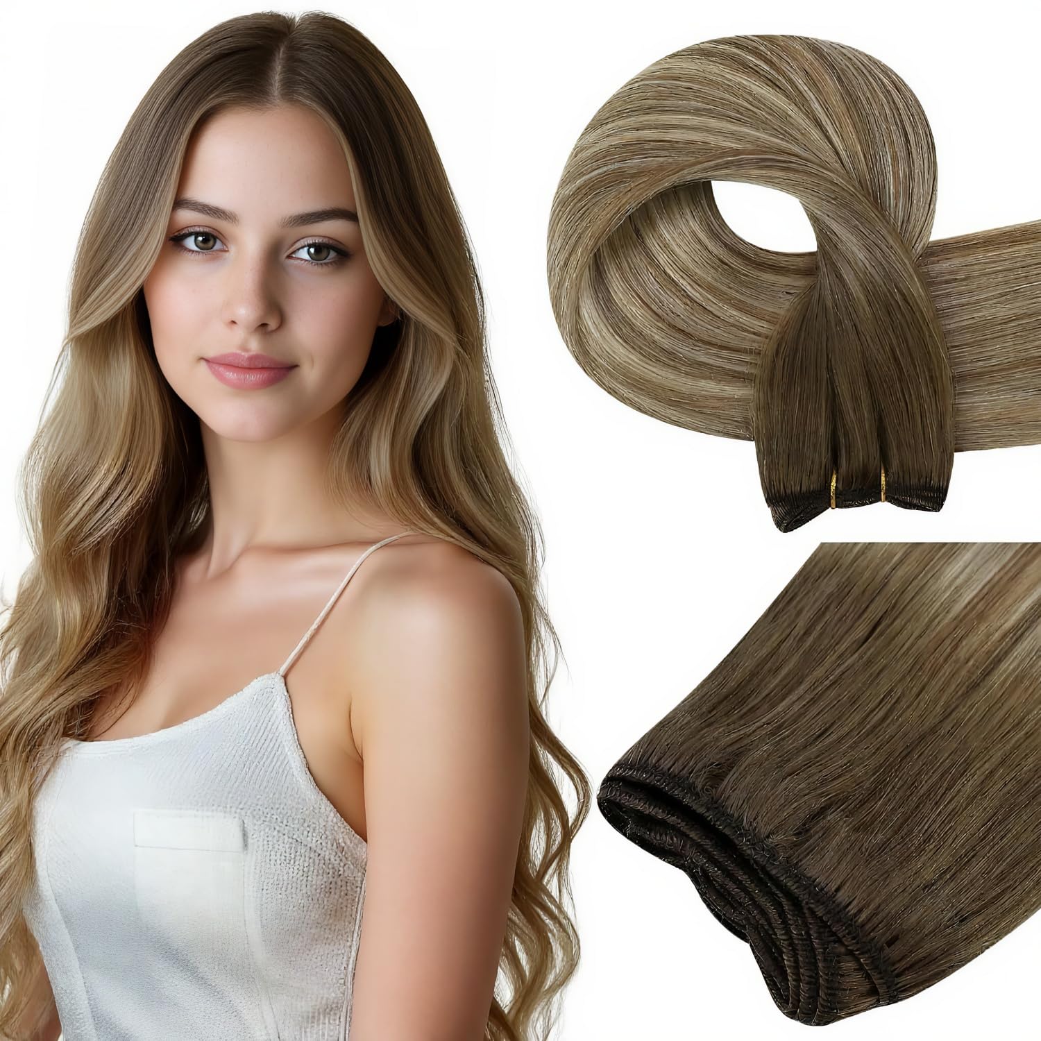 Easyouth Extension Echthaar Weiche Textur Extensions Remy Haar