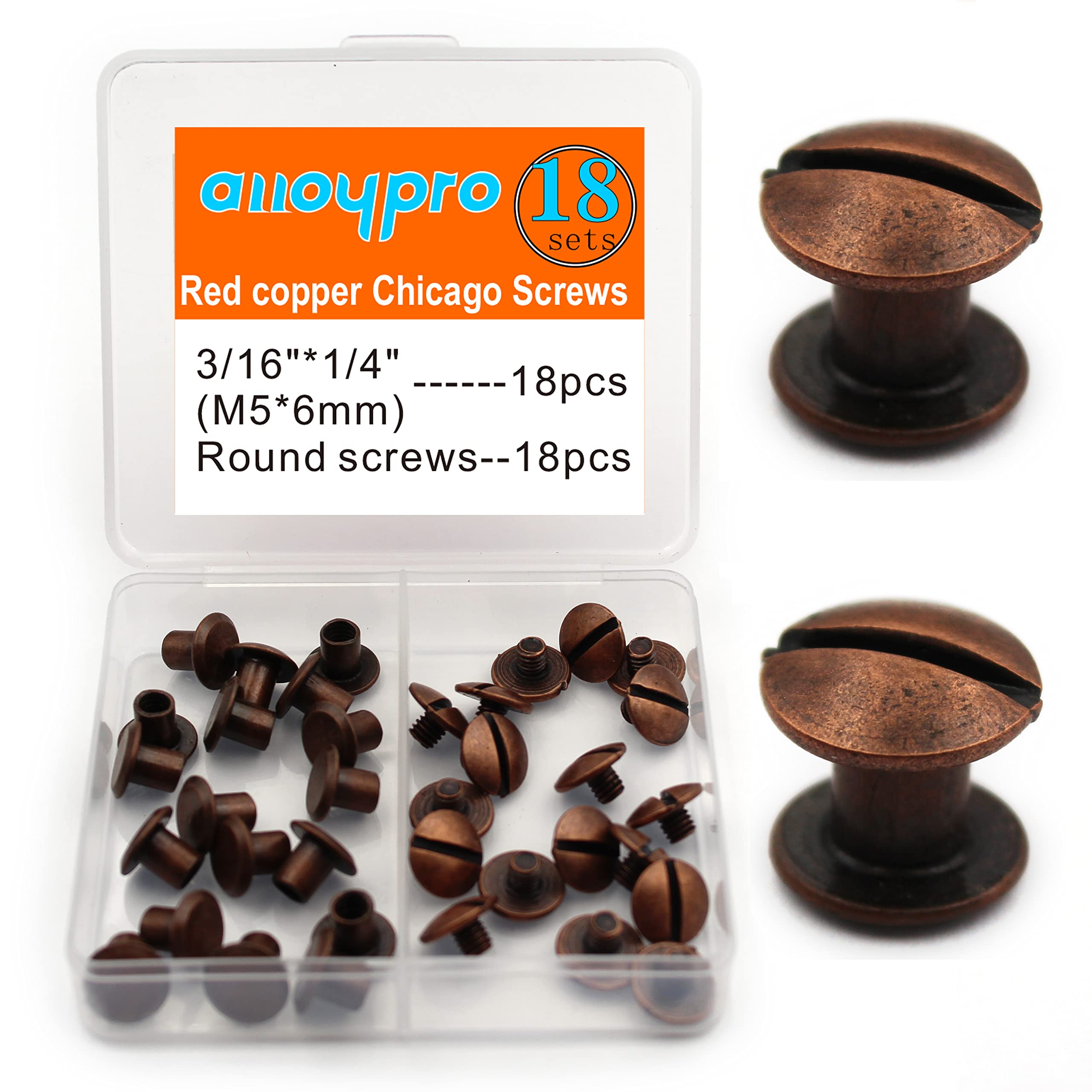 36 Bronze Chicago Binding Screws - DIY Leather Crafts -14 36 Bronze Chicago Binding Screws - DIY Leather Crafts -14