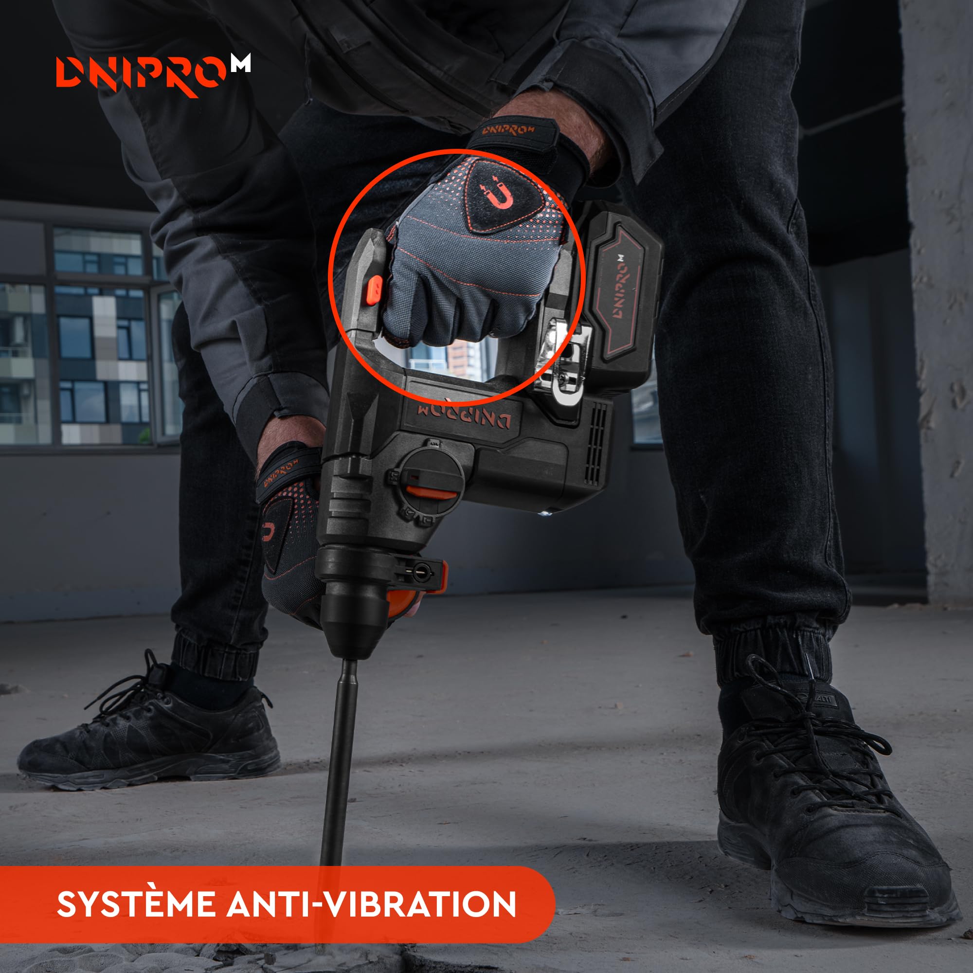 DHR-202BC ULTRA Perforateur à Batterie 20V avec Moteur Sans Balais, 2.5J, 4800 BPM (Batterie 4Ah, Chargeur Rapide, Valise)