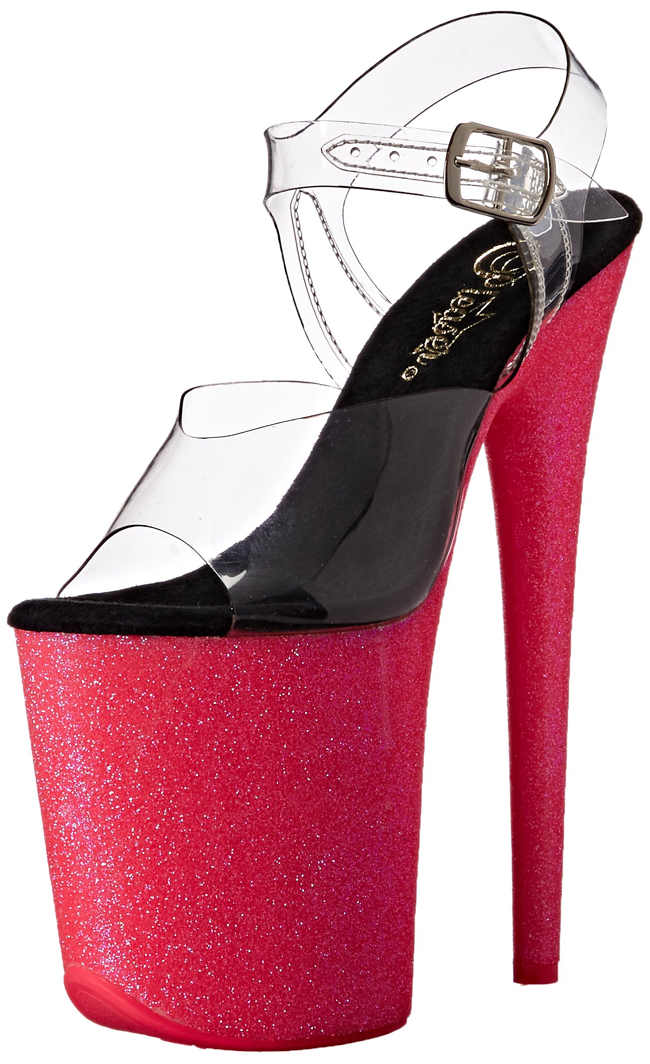 Pleaser Flamingo-808uvg, Sandalias Abiertas Mujer