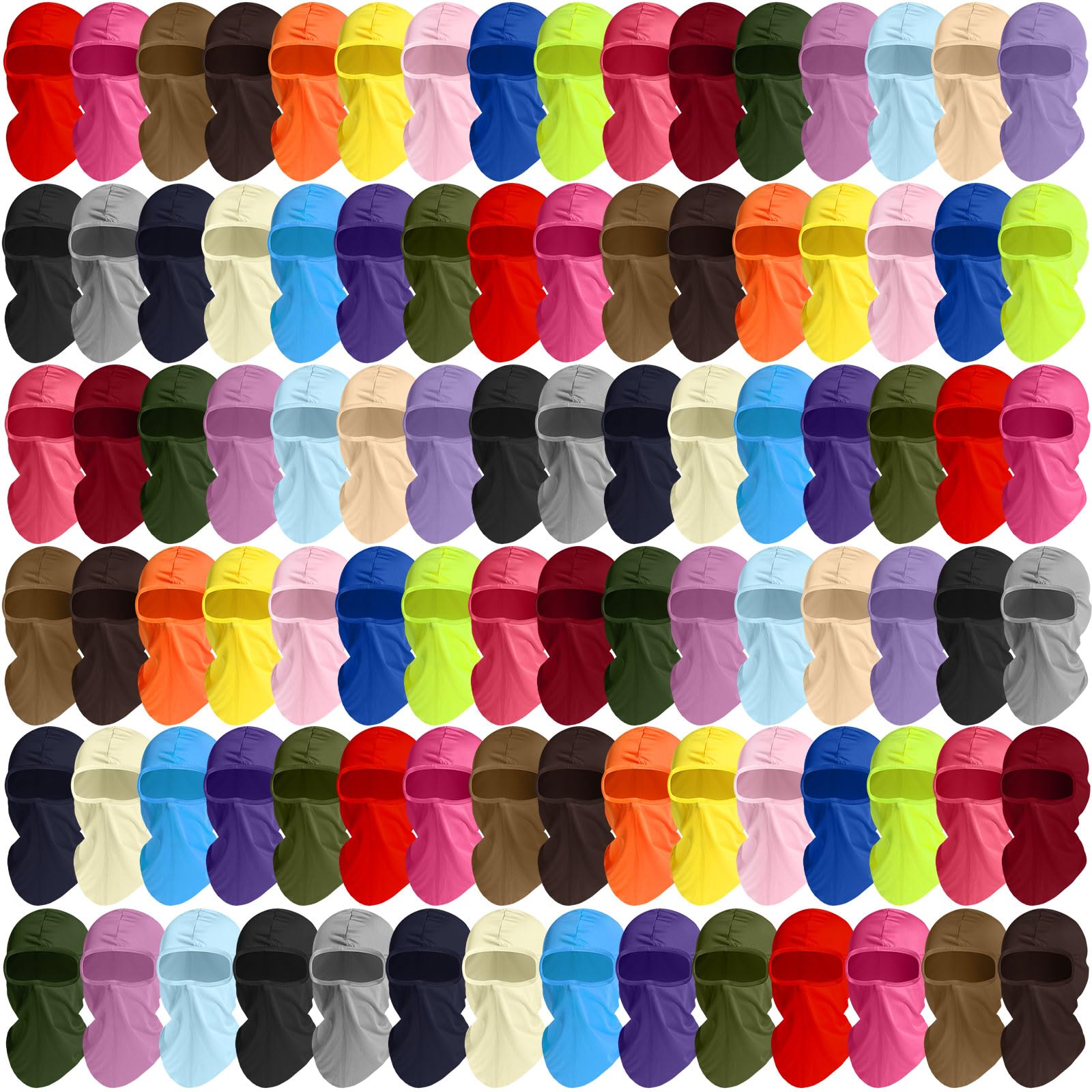 Funtery 94 Pcs Balaclava Ski Mask Bulk Full Face Mask Men Women