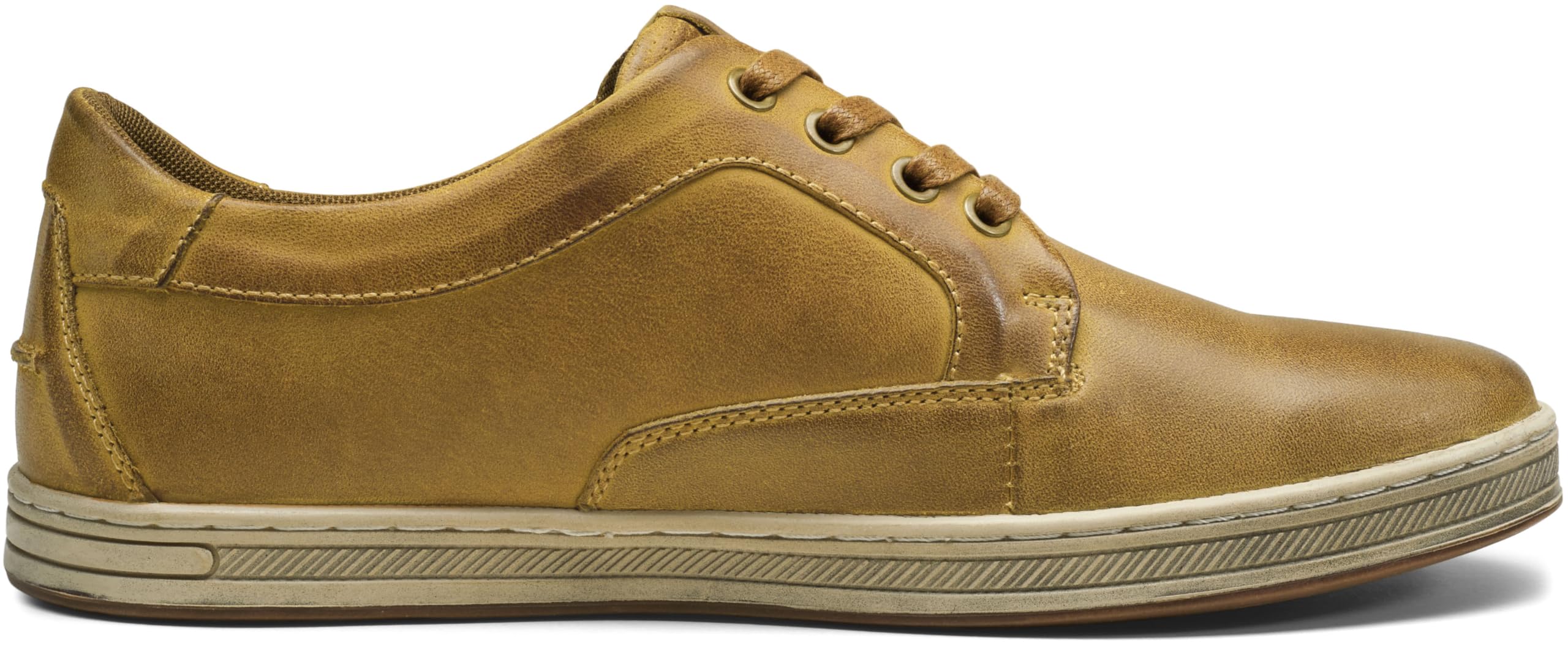 Jousen Men's Fashion Sneakers Leather Retro Casual Shoes for Men Breathable Dress Mens Sneakers