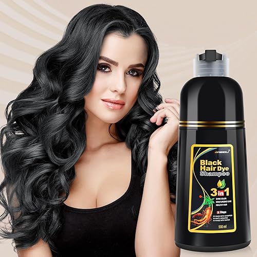 Miniatura 6 de YOURTONE MEIDU Champú de tinte para el cabello castaño oscuro 3 en 1 para cobertura de color y cuidado del cabello, champú de tinte para el cabello
