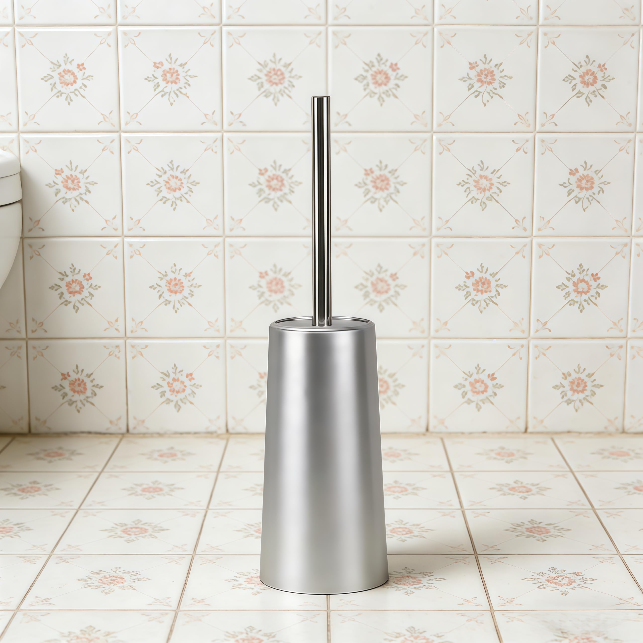 Juego de escobilla baño Acero Inoxidable for Montaje en Suelo