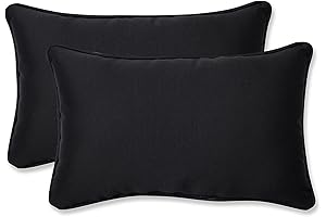 Pillow Perfect Outdoor Black Decorative Throw Pillows for Patio & Garden