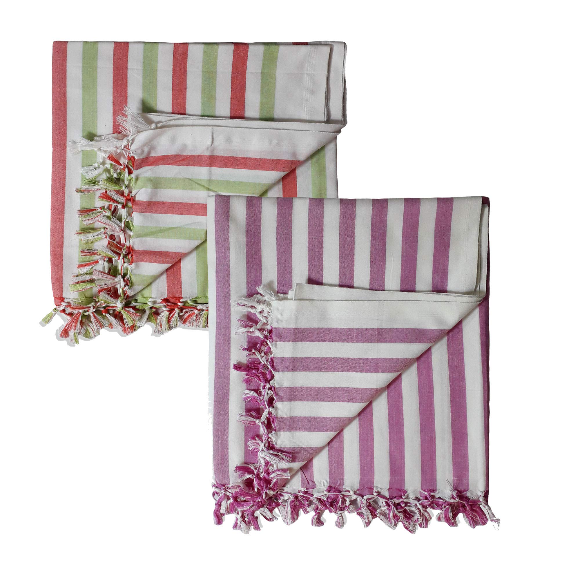 RiyashreeOrganic Cotton Silky Soft Bhagalpuri Dull chadar Throw for All Season (53 * 96 in) Combo Pack of 2 RiBCoDull 14 15