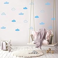 Vista 5 de Calcomanías de pared de nubes, calcomanías de pared para habitación de niños, calcomanías de pared de nube, calcomanías de vinilo para bebés, niños