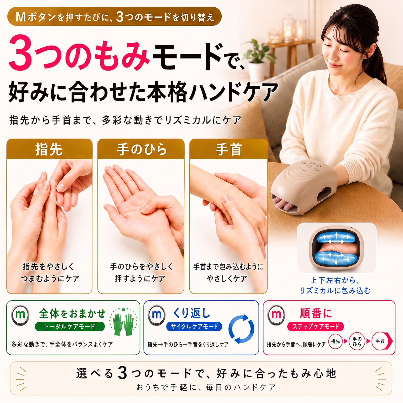 ギフトに最適‼️★ハンドマッサージャー ★ハンドケア 加圧 温熱 リラクゼーション Amazon.co.jp: cotsoco ハンドケア 手のケア リラクゼーション器