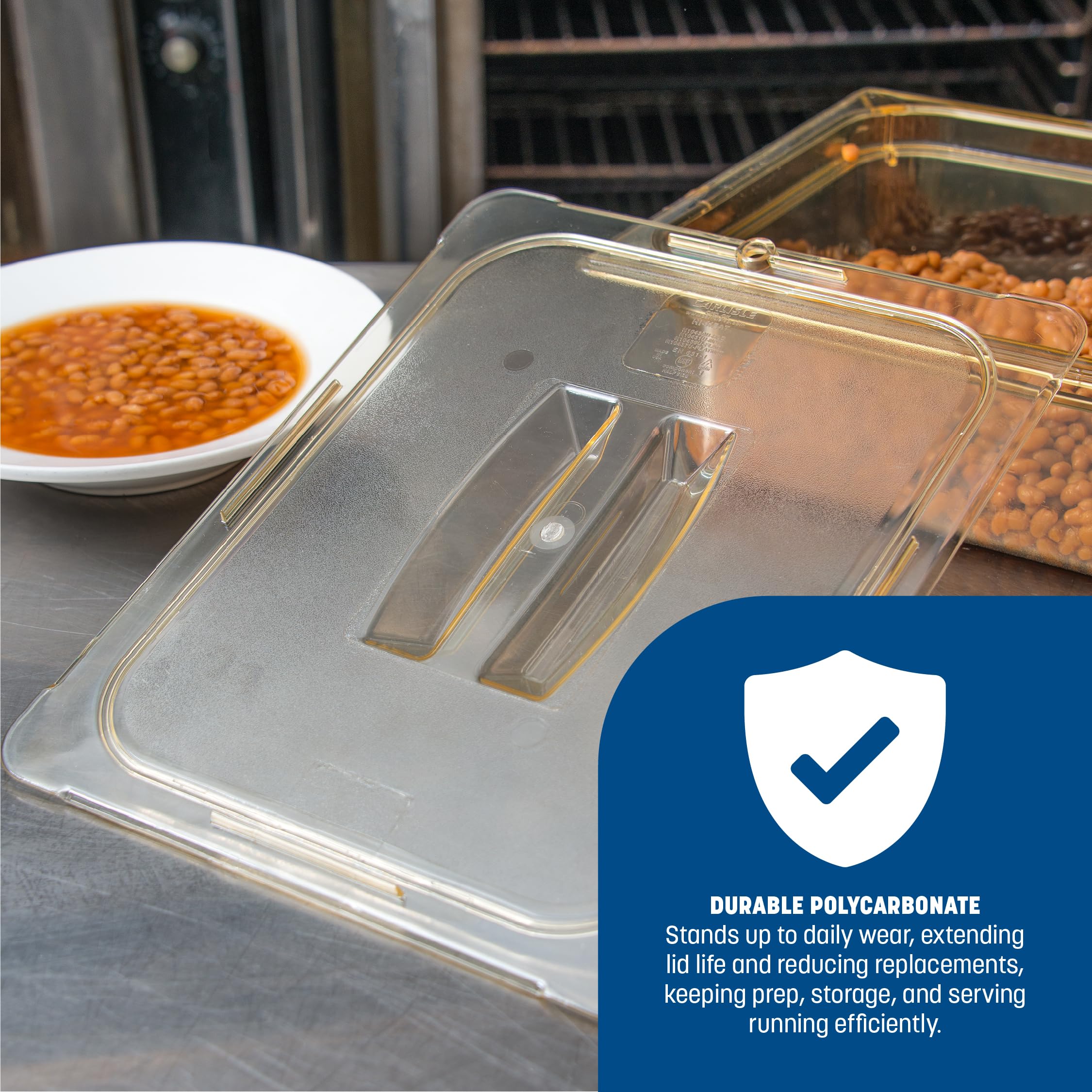 Food Pan Lid - High Heat & Airtight Seal -4
