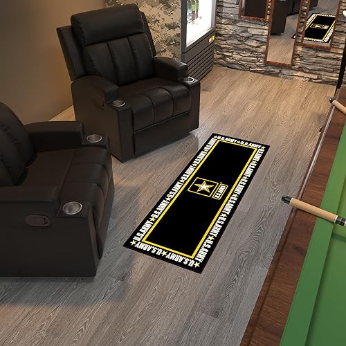 Miniatura 9 de Ottomanson US Army - Alfombras antideslizantes de goma con diseño de camuflaje, 3 x 5 pies, lavables a máquina, alfombras para sala de estar,