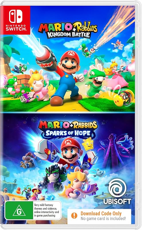 Mario + Rabbids Kingdom Battle & Sparks of Hope Bundle - Nintendo Switch Code in Box