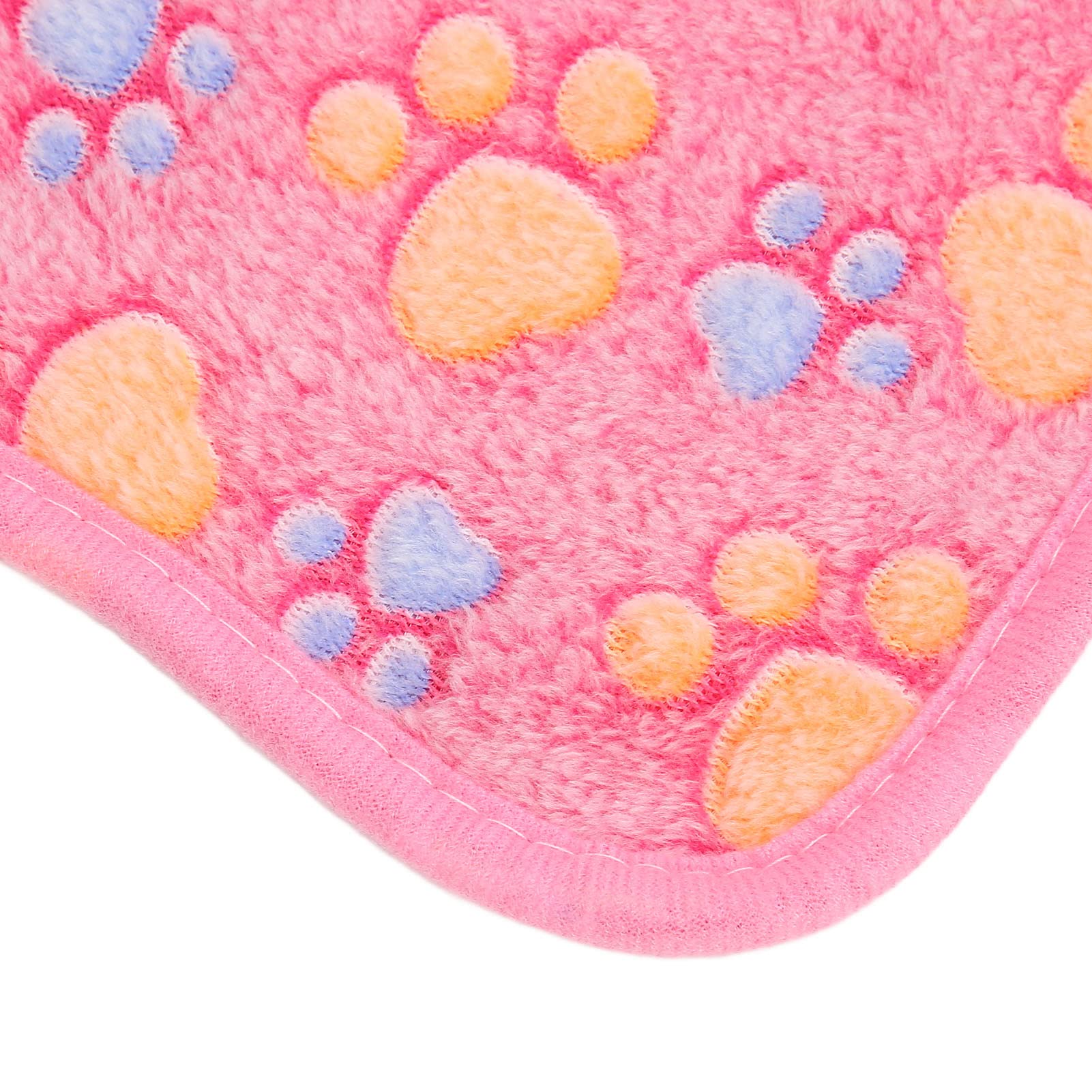 Fleece deken voor huisdieren met pootafdrukken print 125 x 157 cm grijs/wit Fleece deken voor huisdieren met pootafdrukken print 125 x 157 cm grijs/wit