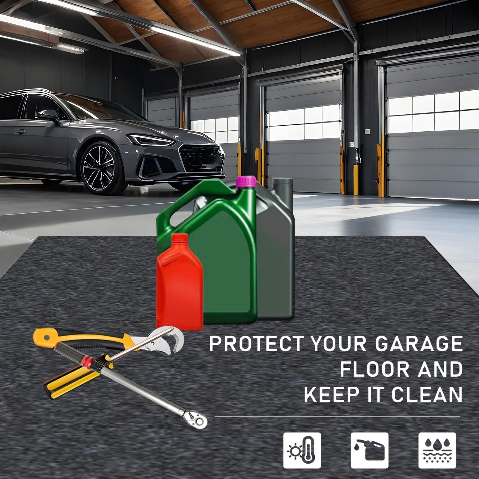 Esterillas Para Garaje Bajo Coche Moqueta Antideslizante | Fieltro Alfombrilla De Mantenimiento, Felpudo, Para Gimnasio Exterior Bajo Coches Y Reparaciones De Garaje