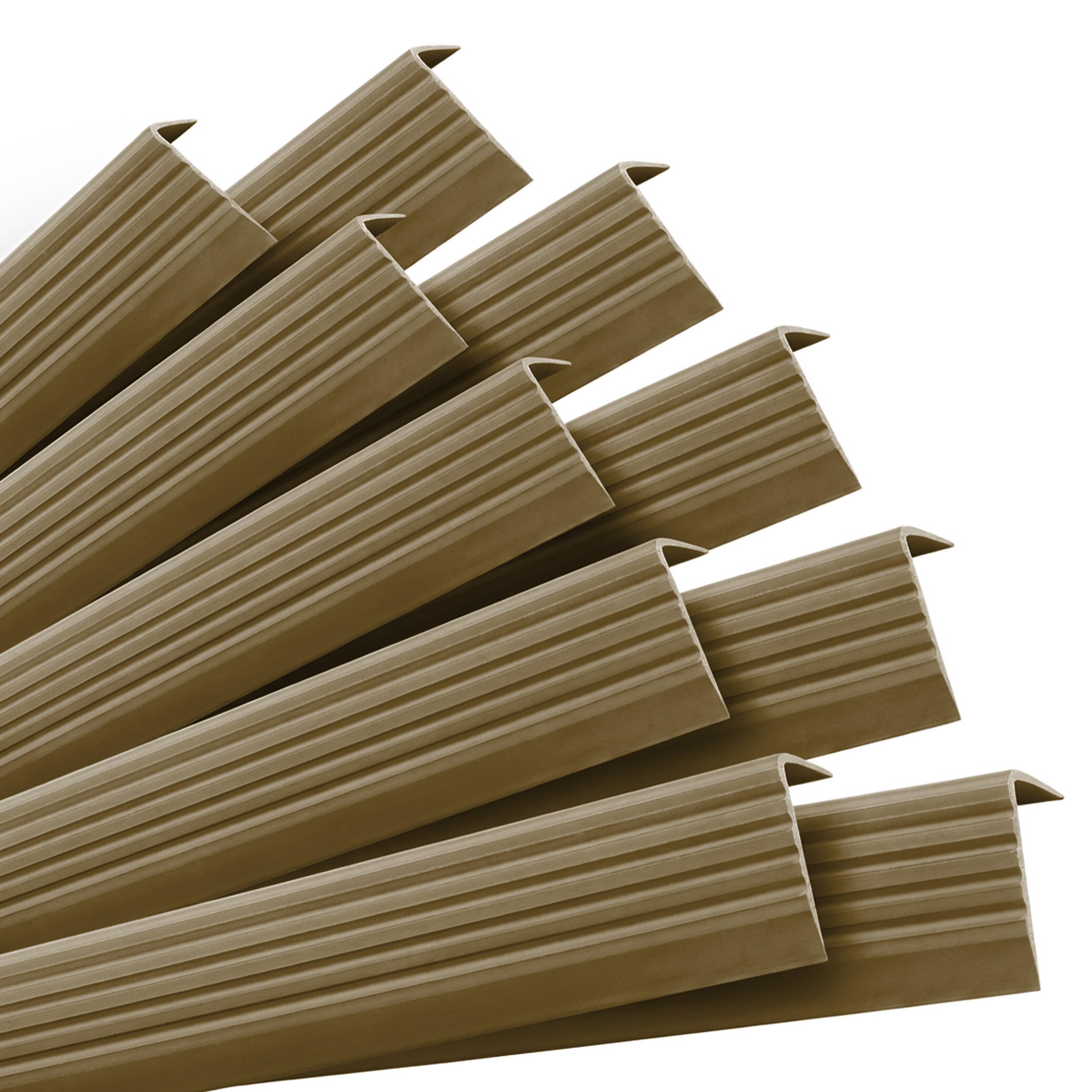 Quest Stair Nosing PVC 40 x 25 mm Anti-Slip - Brass, 10 x 100 cm