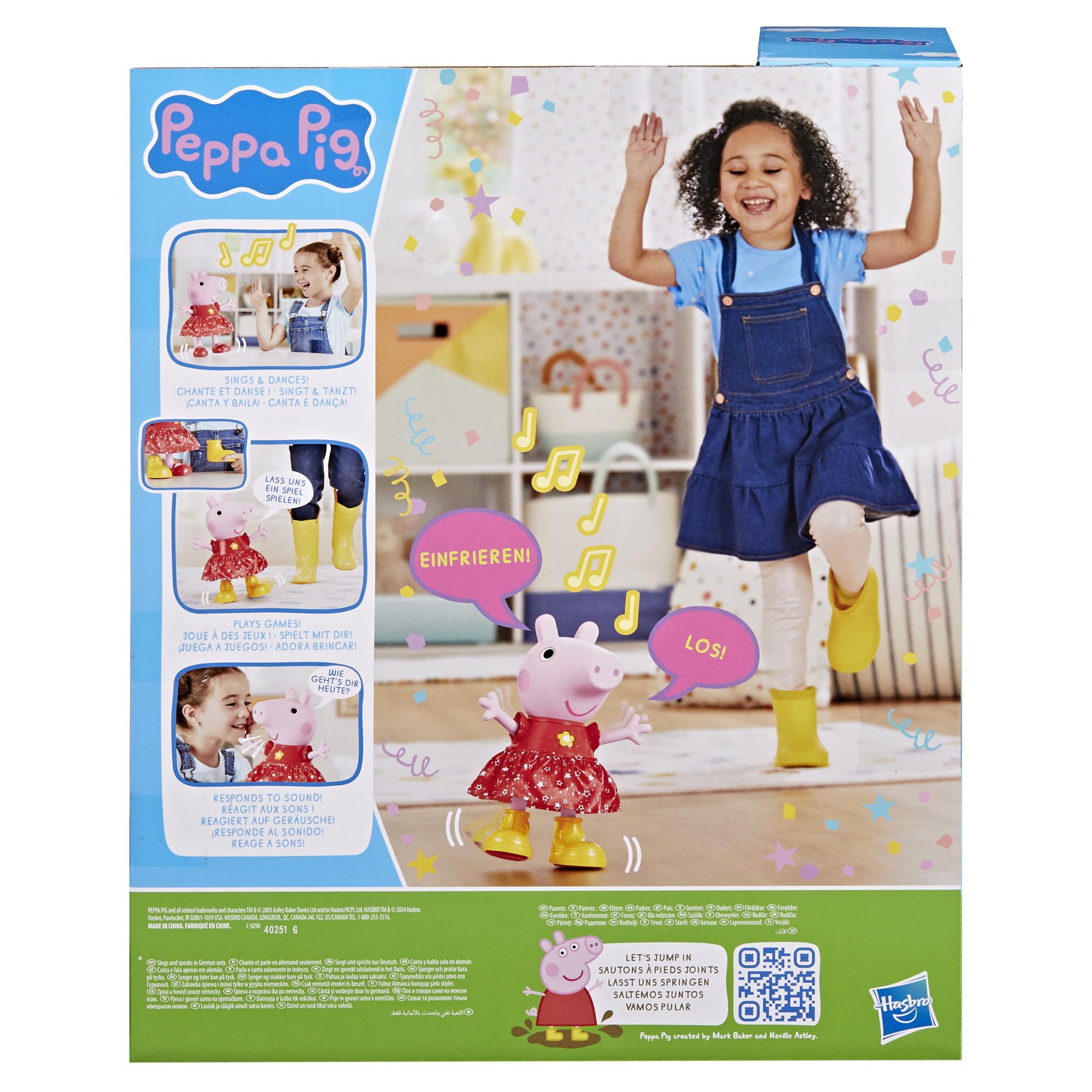 Peppa Pig Peppa's Mud Puddle Party Doll, versione tedesca