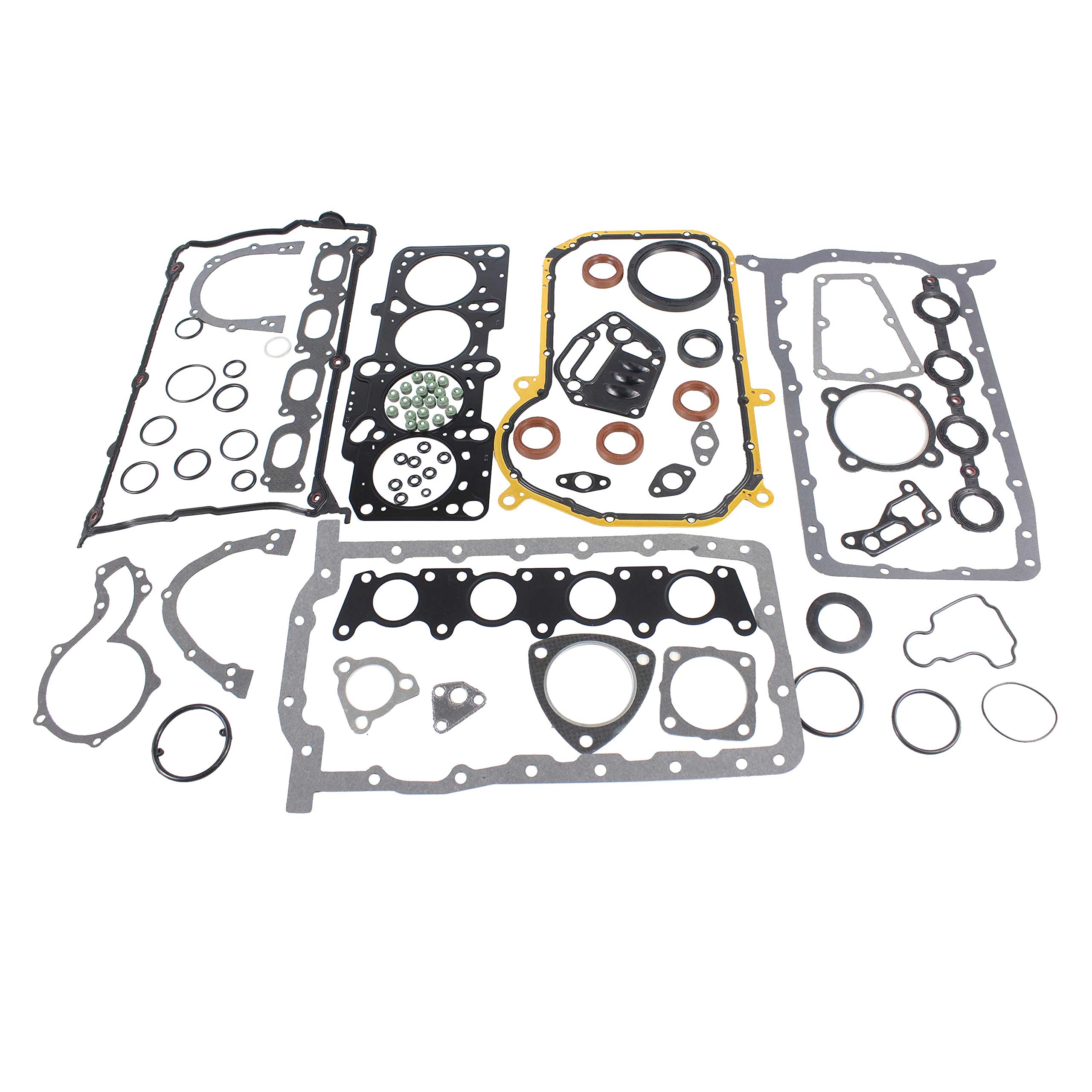 DNJ FGS8000 Full Gasket Set for 1997-2006 Audi, Volkswagen A4, A4 Quattro, Beetle 1.8L L4 20V DOHC 1781cc