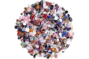 1LB Bulk Mixed Crystal Chips Stone & Crushed Quartz for Jewelry Making and Home Decor