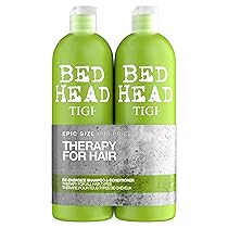 Bed Head by TIGI | Set shampoo e balsamo Re-Energise | Trattamento professionale per capelli detergente e condizionante | Ideale per tutti i tipi di capelli | 2x750ml