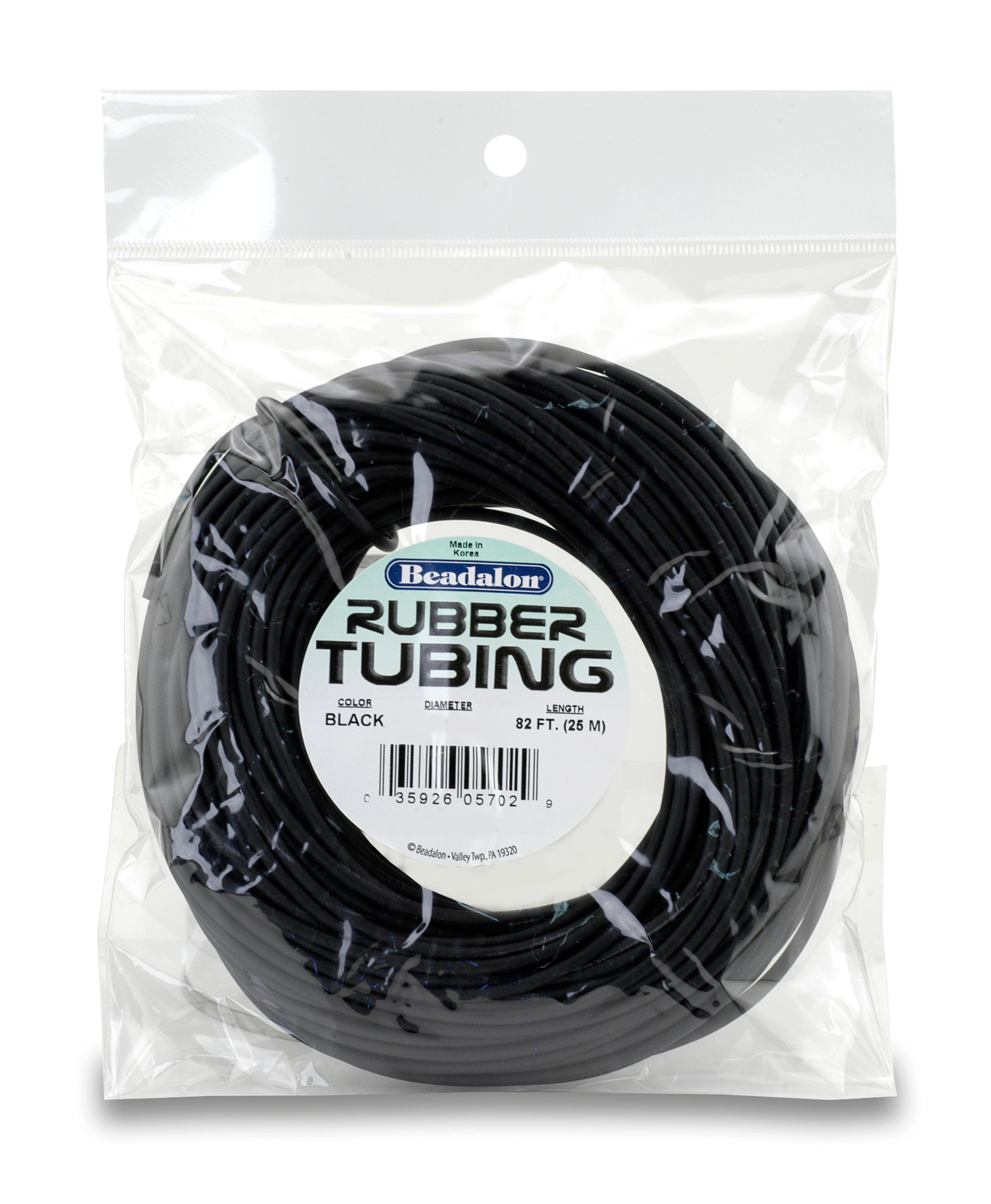 Accesorio Beadalon JRT4.0BLK-25M flexible negro para bases de joyería