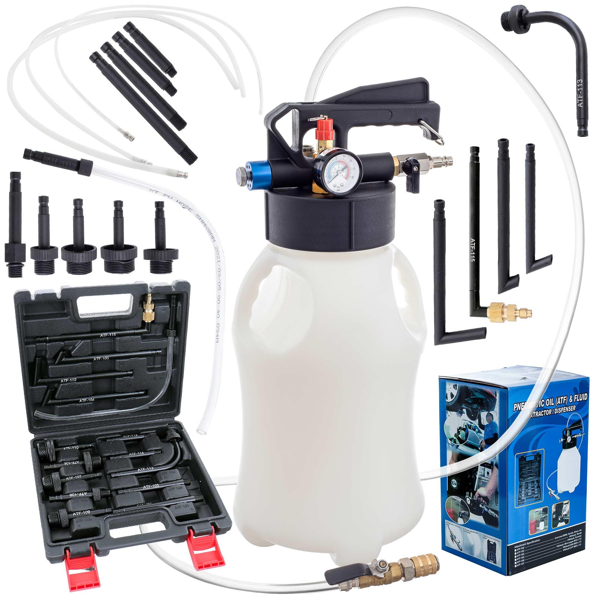Pompa wymiany oleju, Urządzenie do napełniania olejem, pompka, 6 l + adapter wymiany oleju