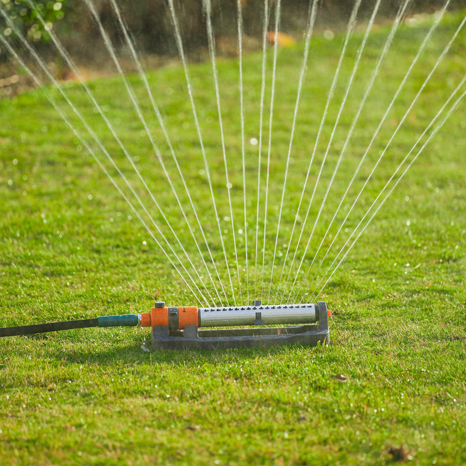 LINEX Irrigatori ad acqua oscillanti per cortile, giardino e prato per grandi aree esterne con spray regolabile