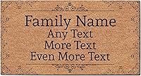 Vista 15 de Tapete de bienvenida con nombre de familia personalizable, regalo de inauguración de casa personalizado para nuevo propietario, Negro