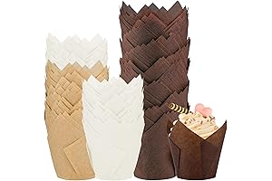 Prime 200-Piece Set: Tulip Cupcake Liners Making Baking a Culinary Art