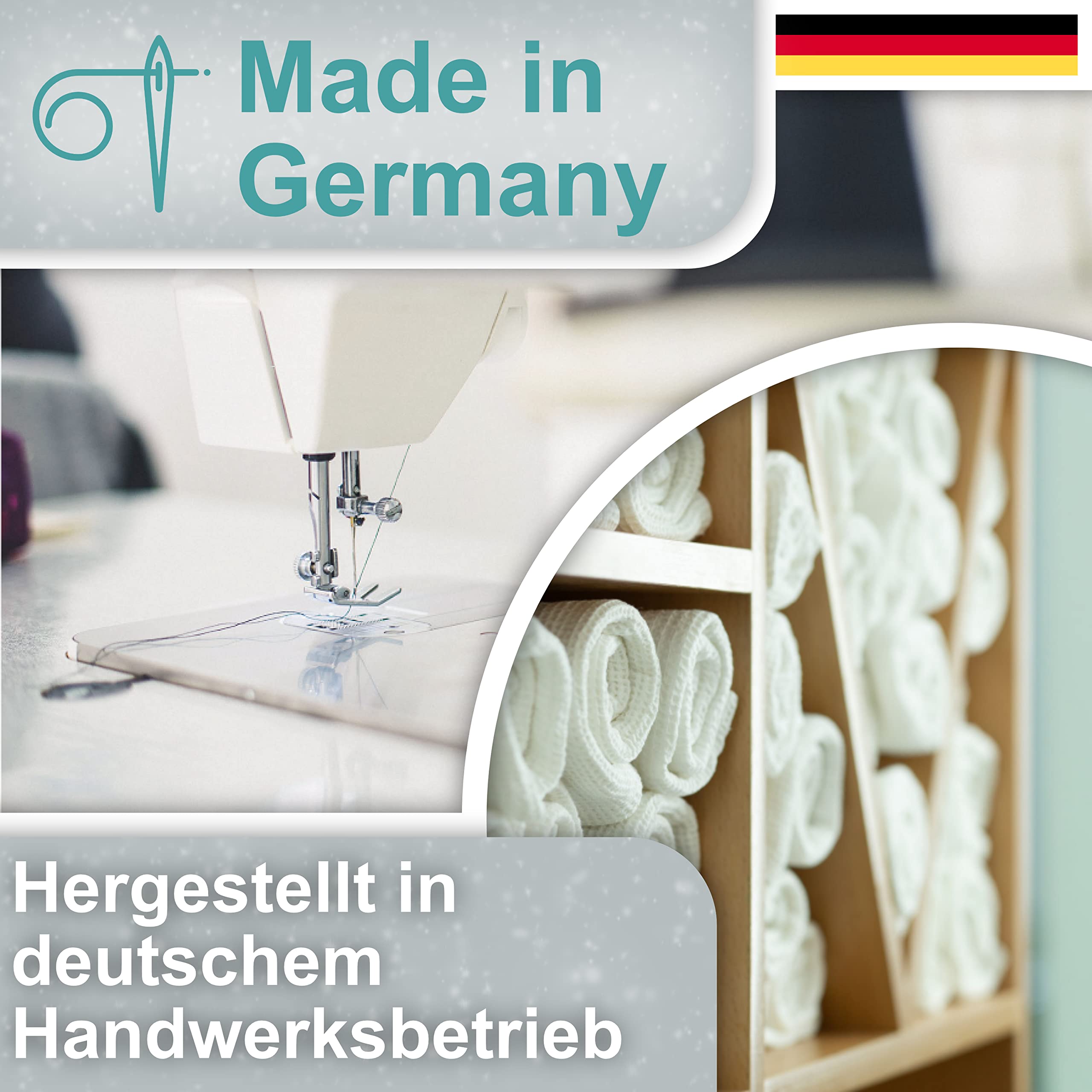 Luxusfeder Daunenkissen 40x40cm - Bezug 100% Baumwolle - Kopfkissen mit Daunenfüllung 200g - Daunen Kissen - Sofakissen, Kissenfüllung, Kisseninlett