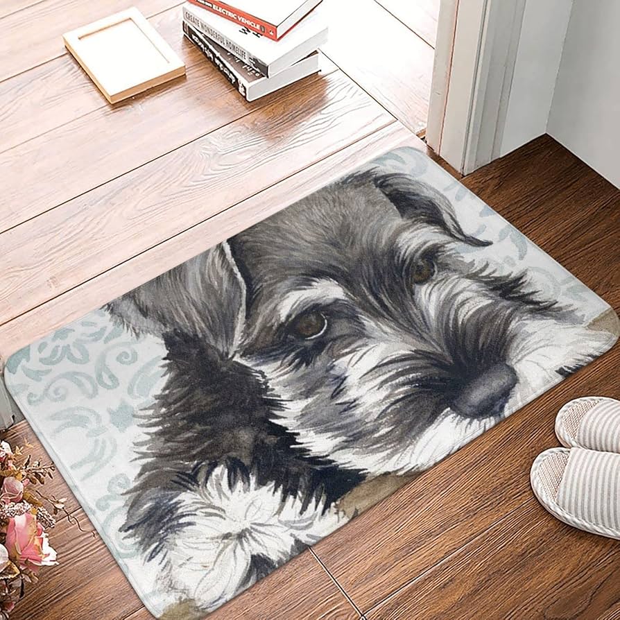 シュナウザー★ラグ★カーペット アクセントマット イヌカオ シュナウザーの通販｜東京インテリア