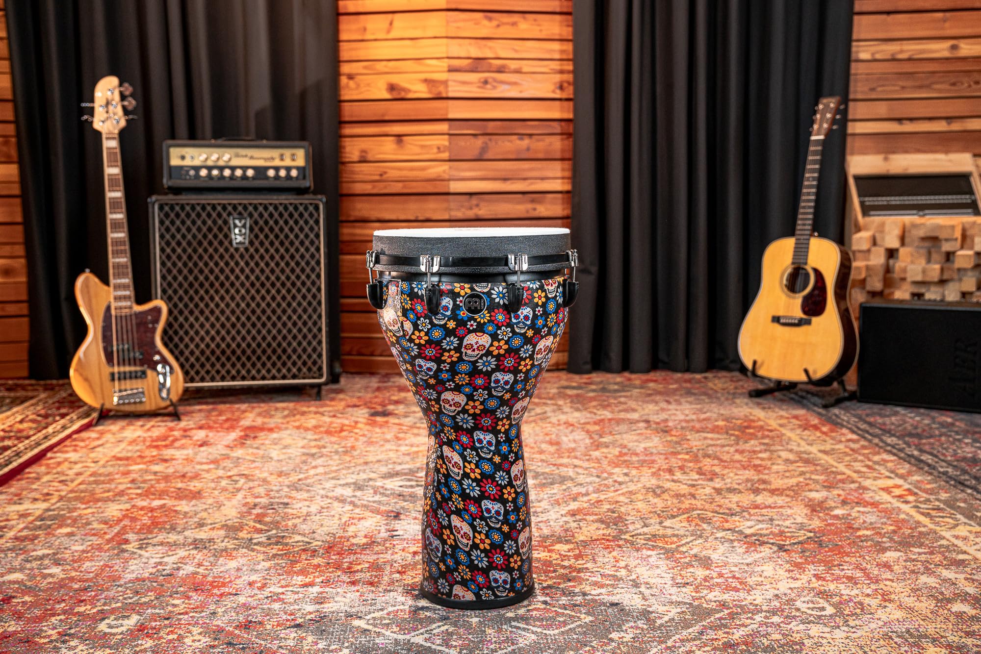 Meinl Percussion 14" Jumbo Djembe, Day Of The Dead