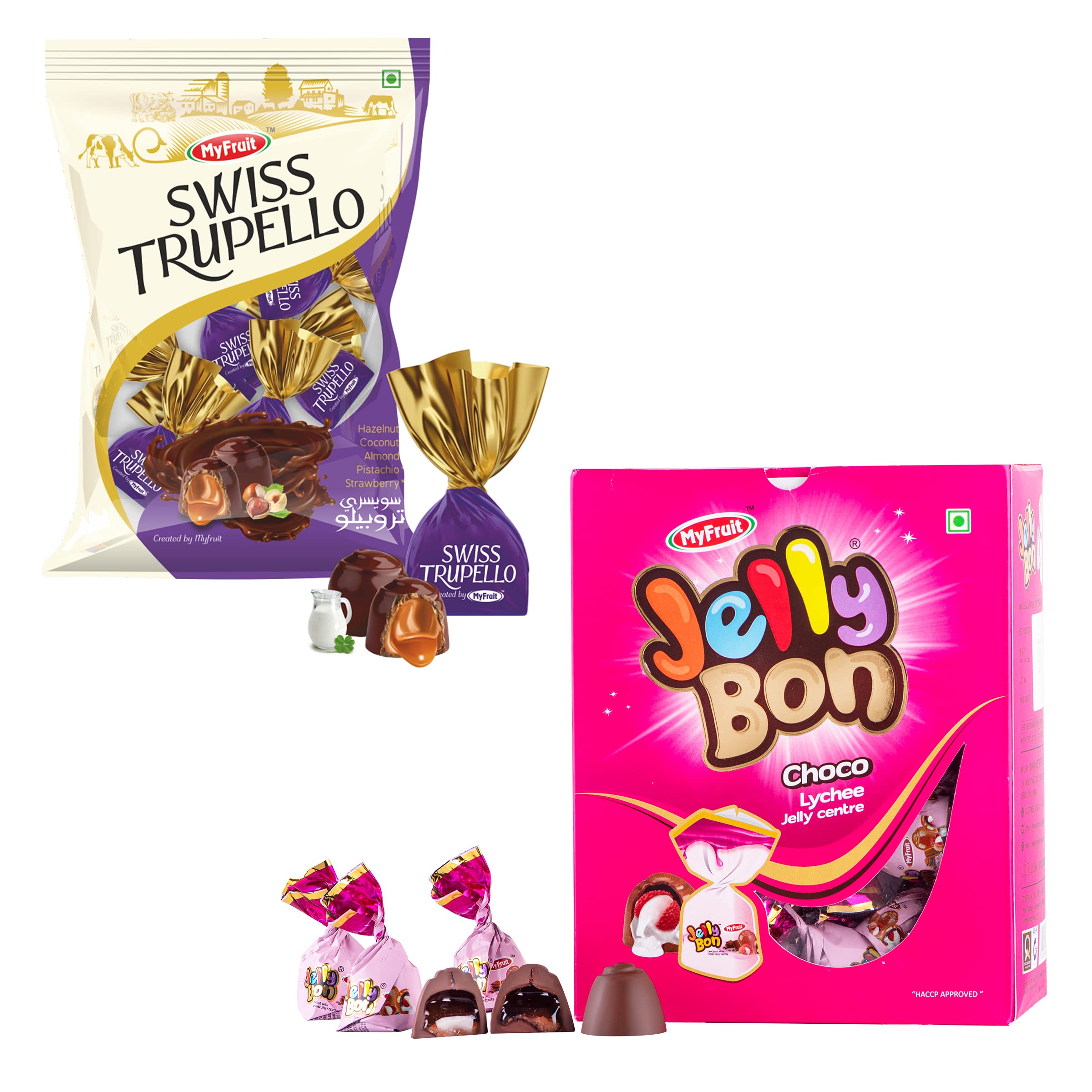 Buy MyFruit Swiss Trupello Chocolate Truffles Center filled with Milk