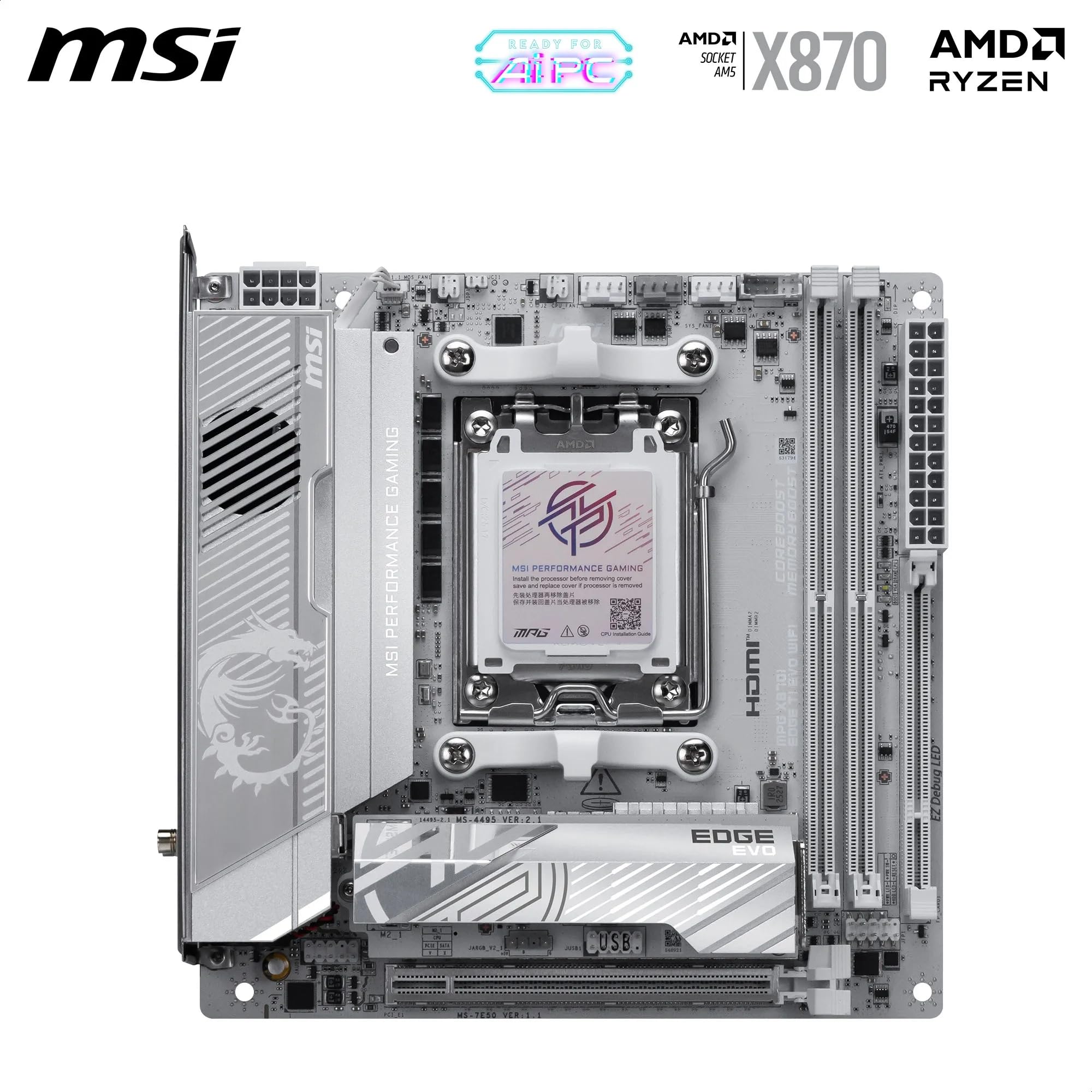 Amazon | MSI MPG X870I EDGE TI EVO WIFI Mini-ITXマザーボード
