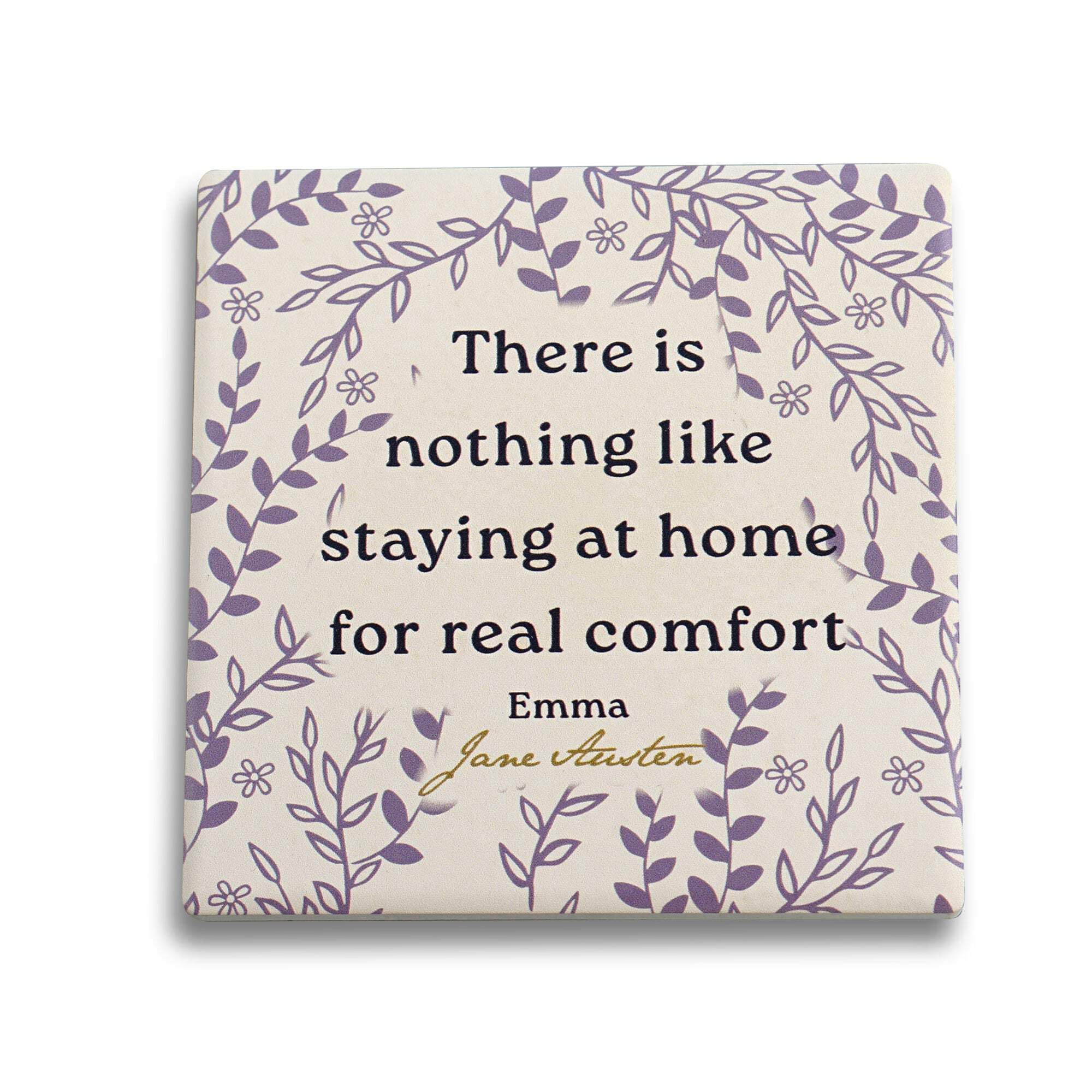 Half Moon Bay Jane Austen Coaster Single Ceramic - Jane Austen | Cork Backed Coaster | Tableware | Drink Coasters | Home Decor | Official Licensed Merchandise