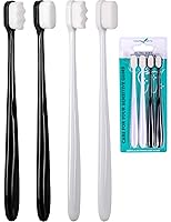 Vista 10 de Cepillos de dientes de carbón extra suaves - Cepillo de dientes nano para encías sensibles (paquete de 4)