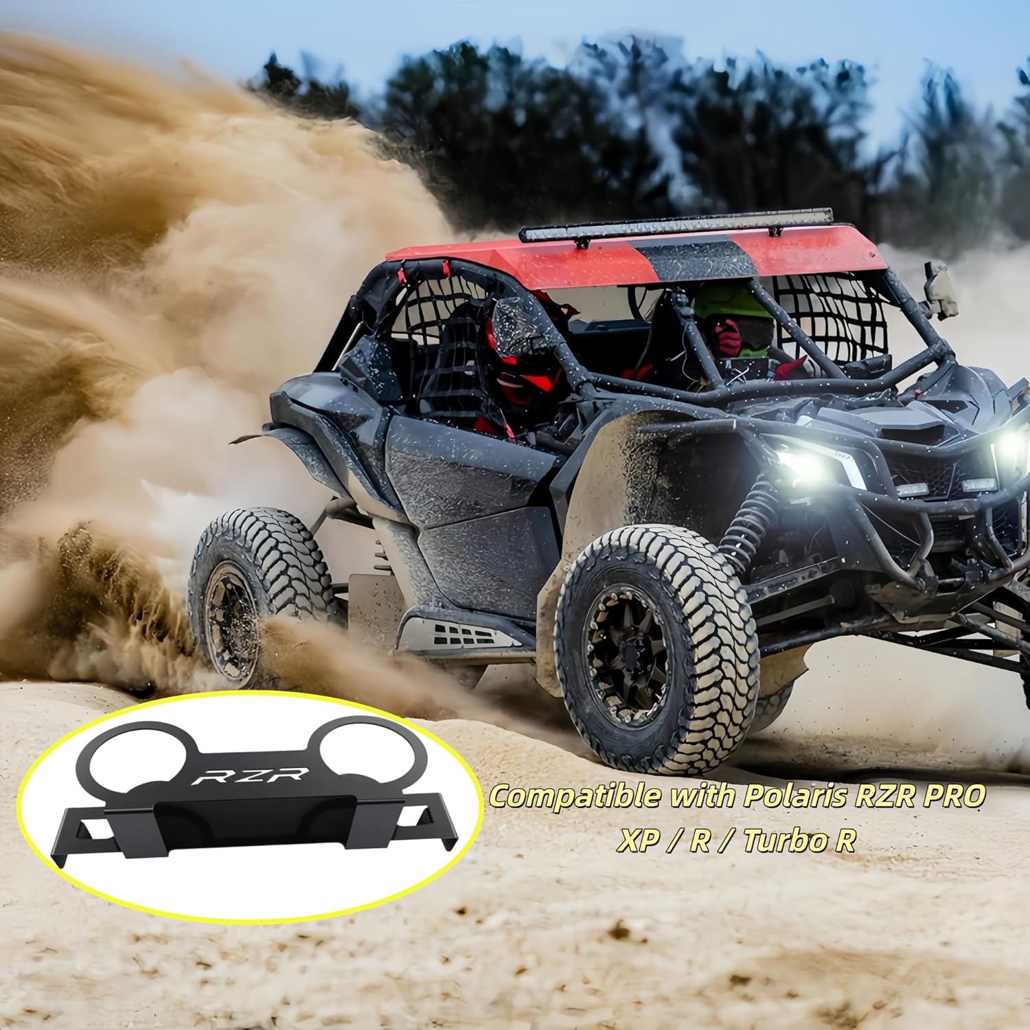Passenger Garb Handle Drink Cup Holder for 18-40oz Cups,Cup Holder for Vehicle Grab Handles Compatible with Polaris RZR PRO XP/PRO R/Turbo R
