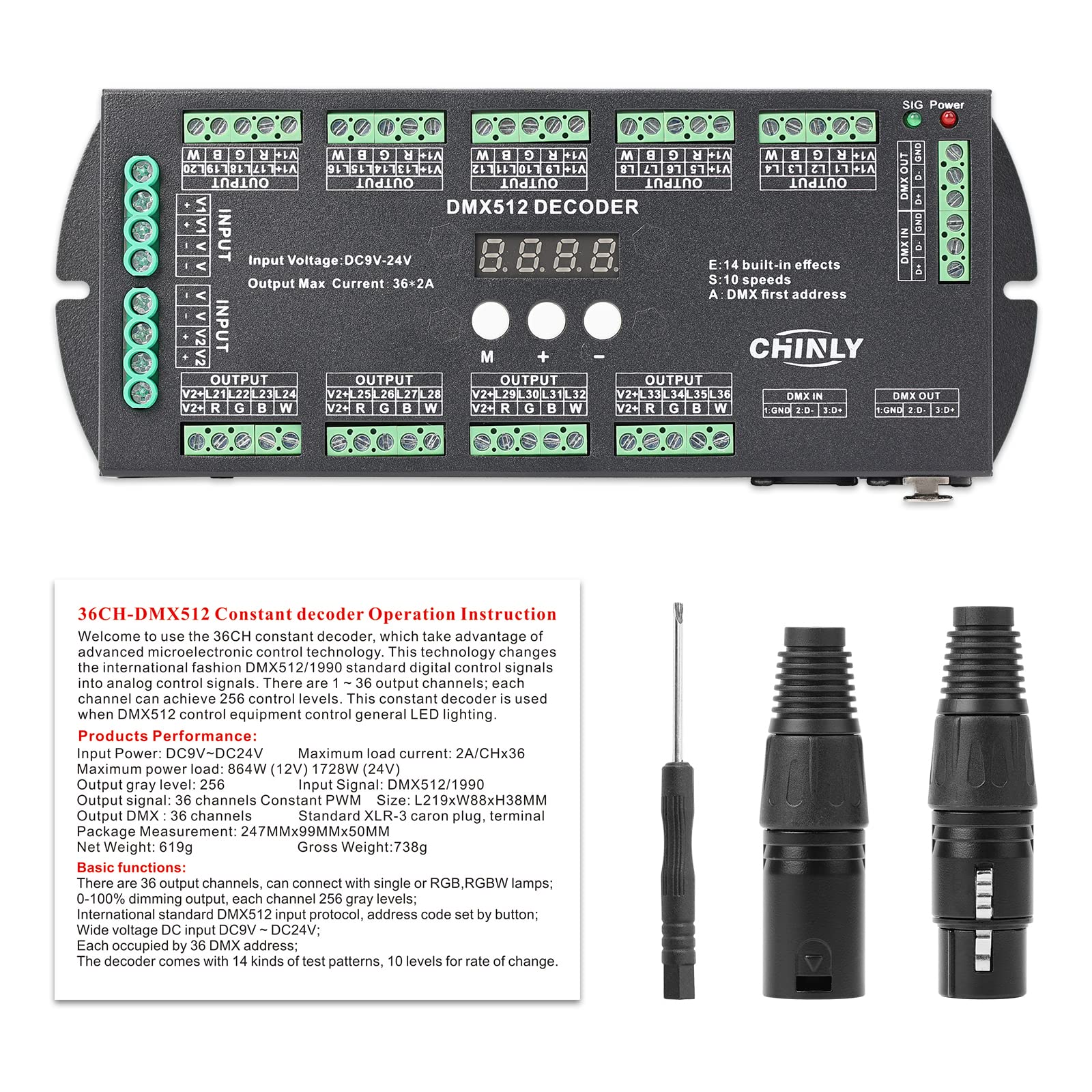 dmxページ 30 channel DMX LED Controller DC9V-24V – BTF-LIGHTING