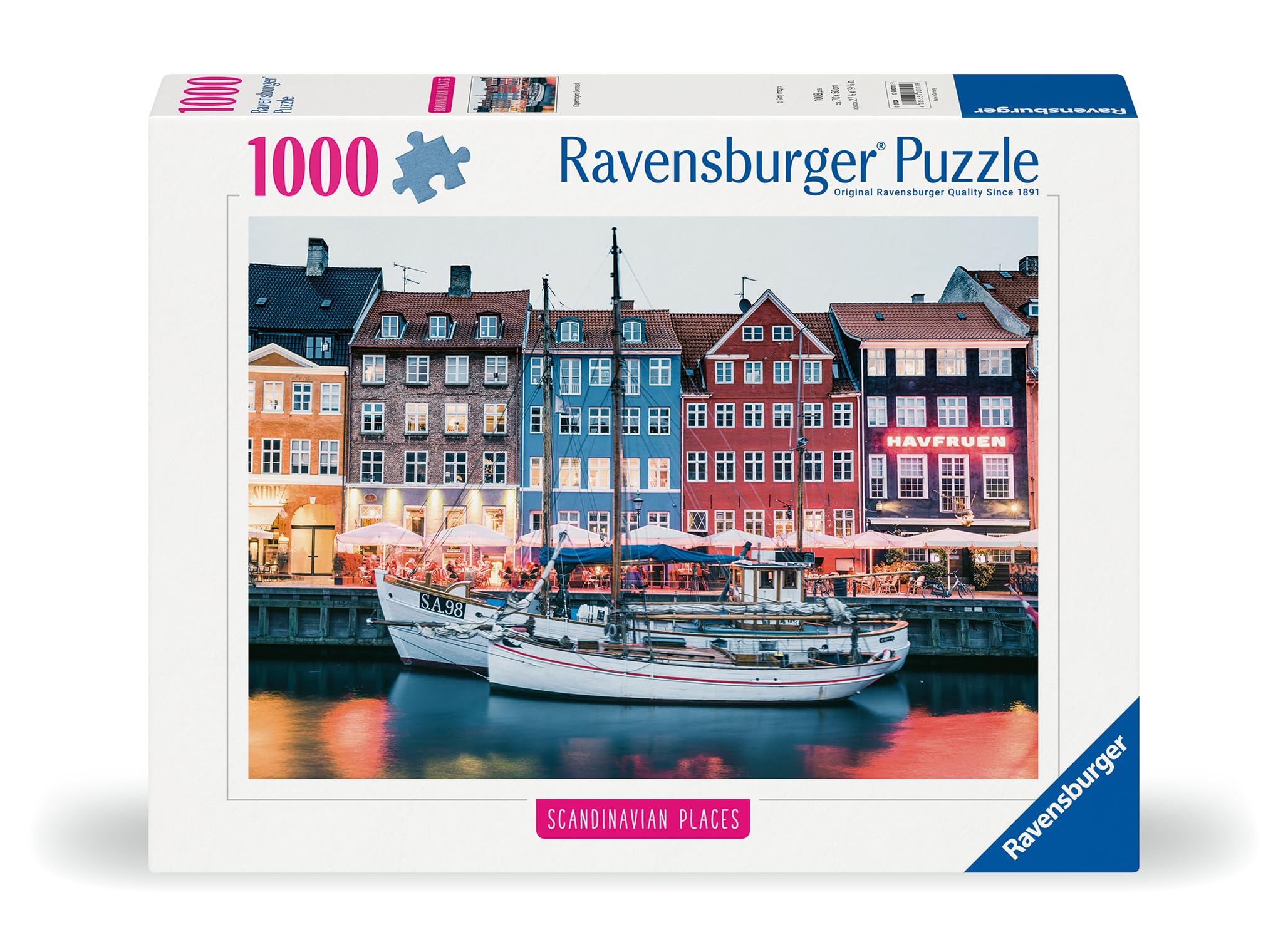 Ravensburger 12000111, Copenhagen, Denmark, 1000 pieces jigsaw puzzle, Puzzle for adults and kids age 14 years up - Image 2