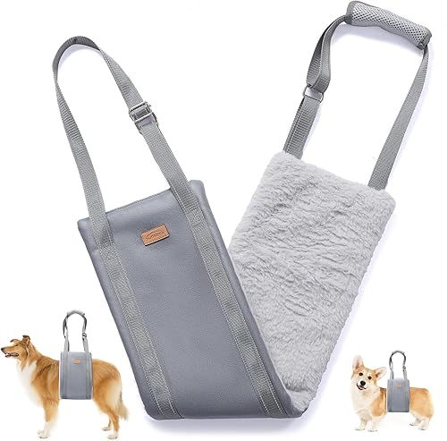 Arnés de elevación para perros medianos, arnés ajustable para patas traseras, arnés de soporte de cadera para ayudar a levantar la parte trasera de