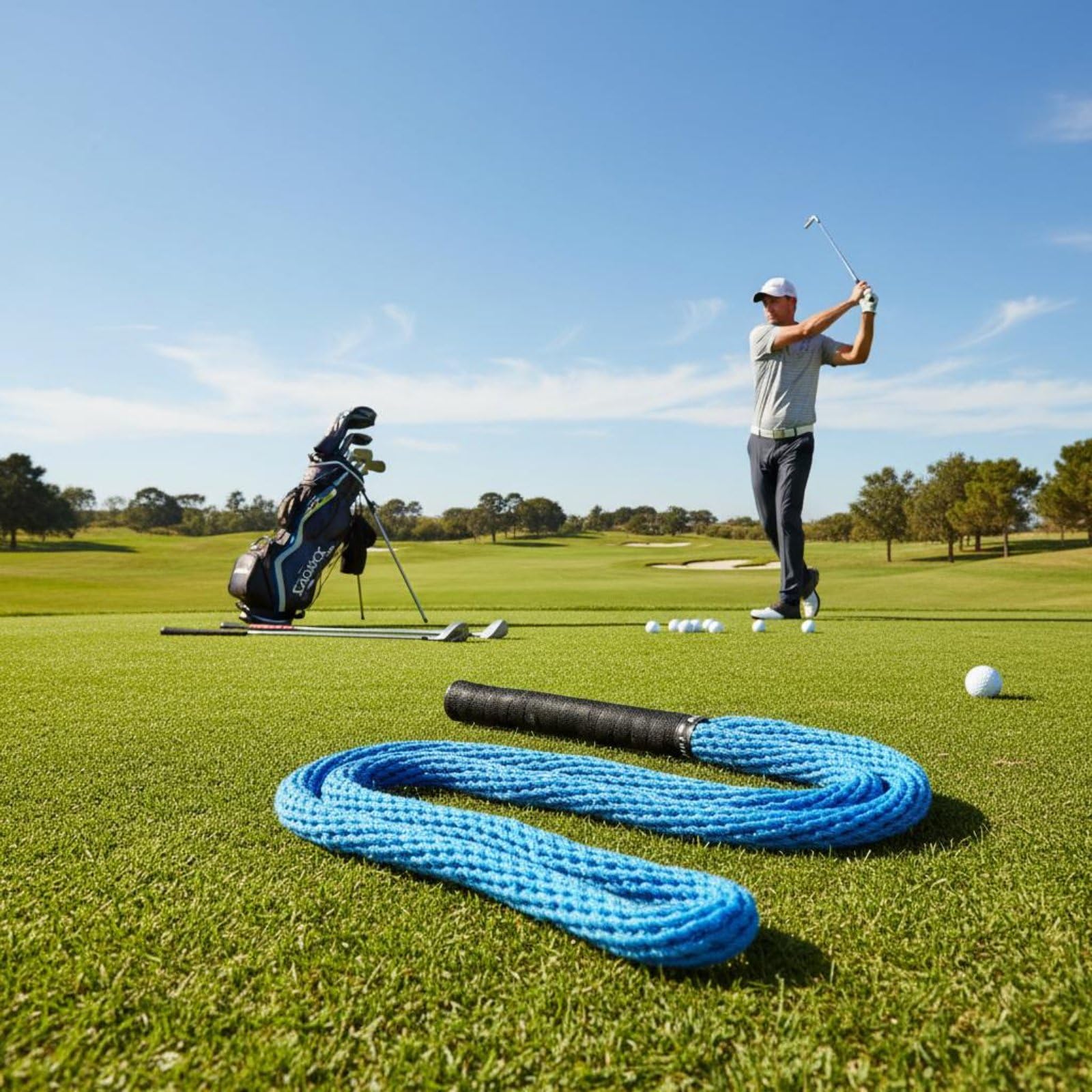 Harilla Golf Swing Golf Trainingsgerät Schwung Tempo-Rope Gewichtetes Polyester-übungsseil für Timing Verzögerungsrelease Und Gefühl Wie EIN Eisen für Range